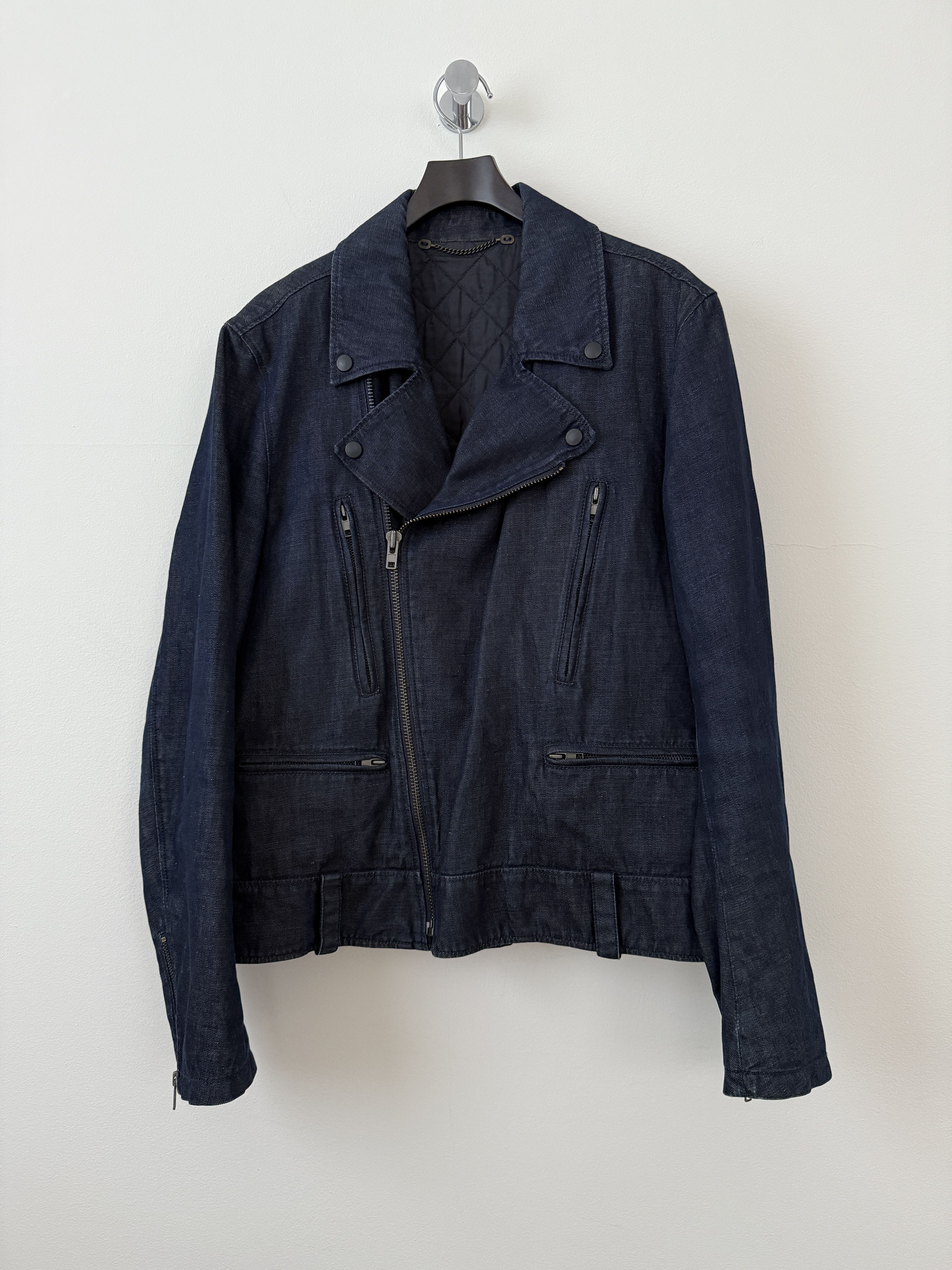 Maison Margiela 2011 Replica Denim Perfecto Moto Jacket Size US M / EU 48-50 / 2 - 1 Thumbnail