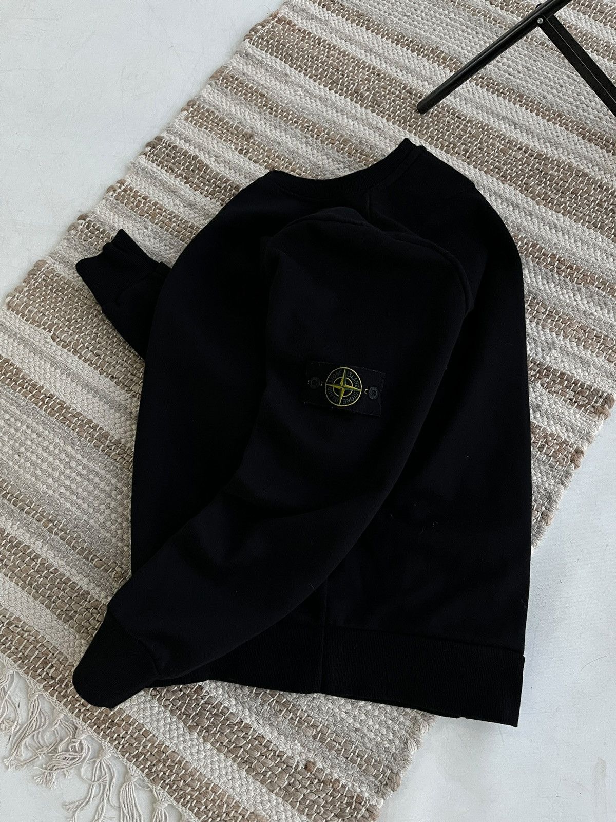 image of Stone Island Vintage Sweatshirt in Black, Men's (Size Medium)
