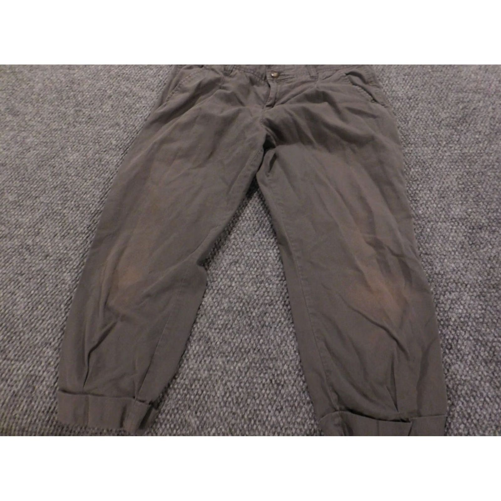 Old Navy Old Navy Pants Womens 8 Gray mid rise chino cropped cuffed Size 30" / US 8 / IT 44 - 6 Thumbnail