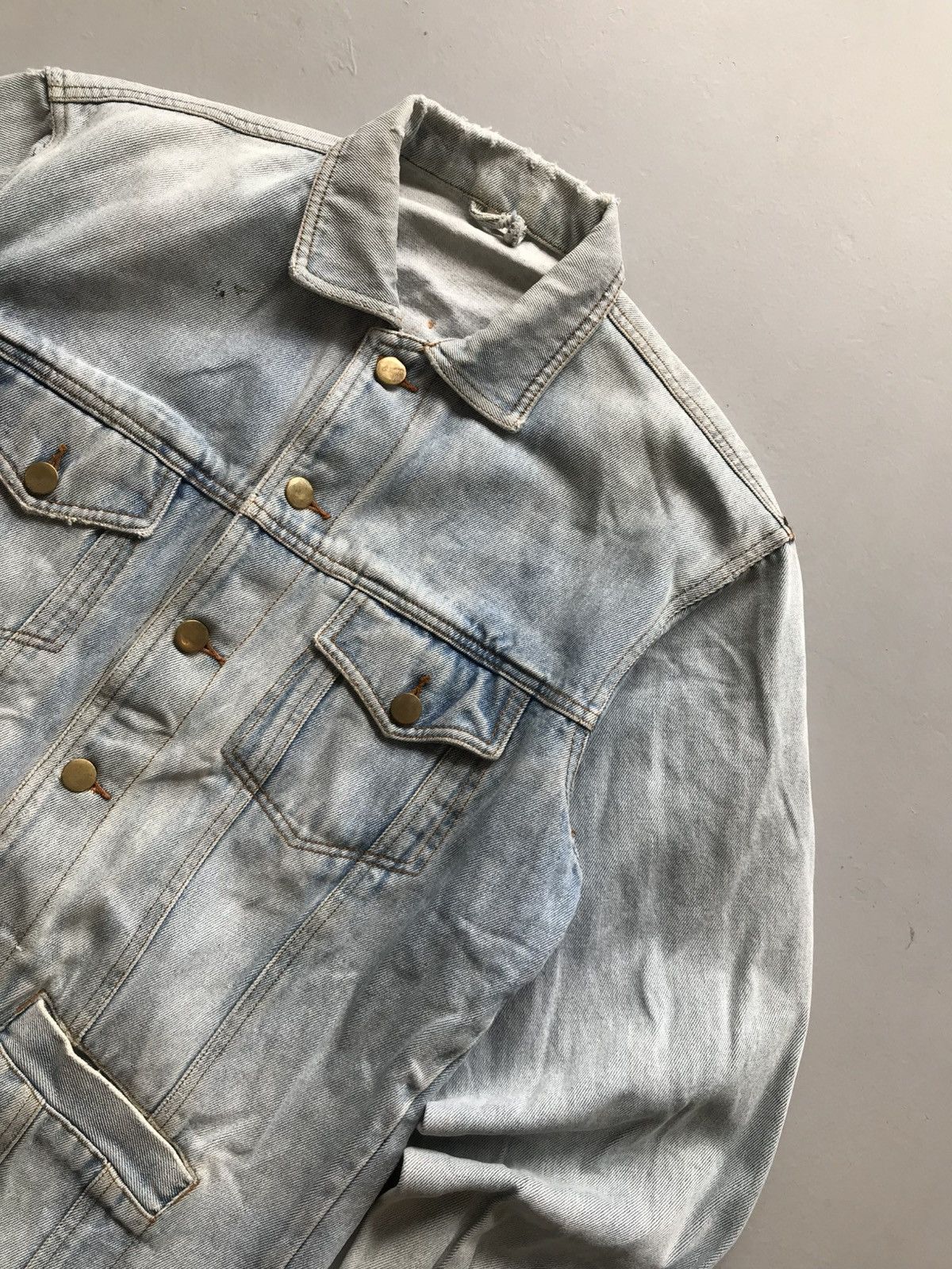 Designer Vintage Hip Hop faded denim jacket Size US S / EU 44-46 / 1 - 12 Thumbnail