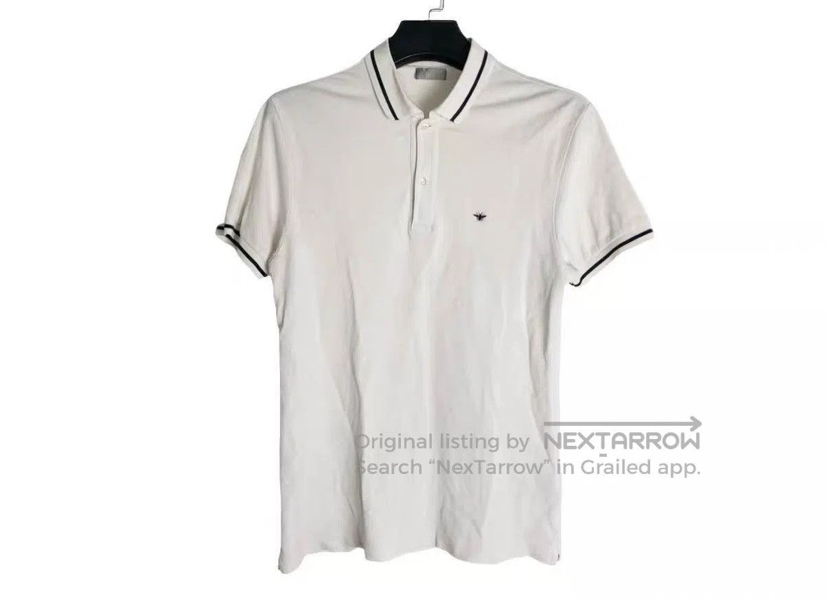 Dior White Short Sleeve Polo Shirt XL. Size US XL / EU 56 / 4 - 1 Thumbnail