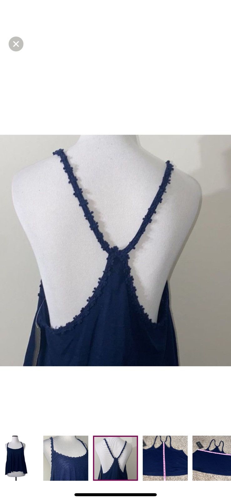 Almost Famous Almost famous xl navy flowy tank top Size XL / US 12-14 / IT 48-50 - 3 Thumbnail