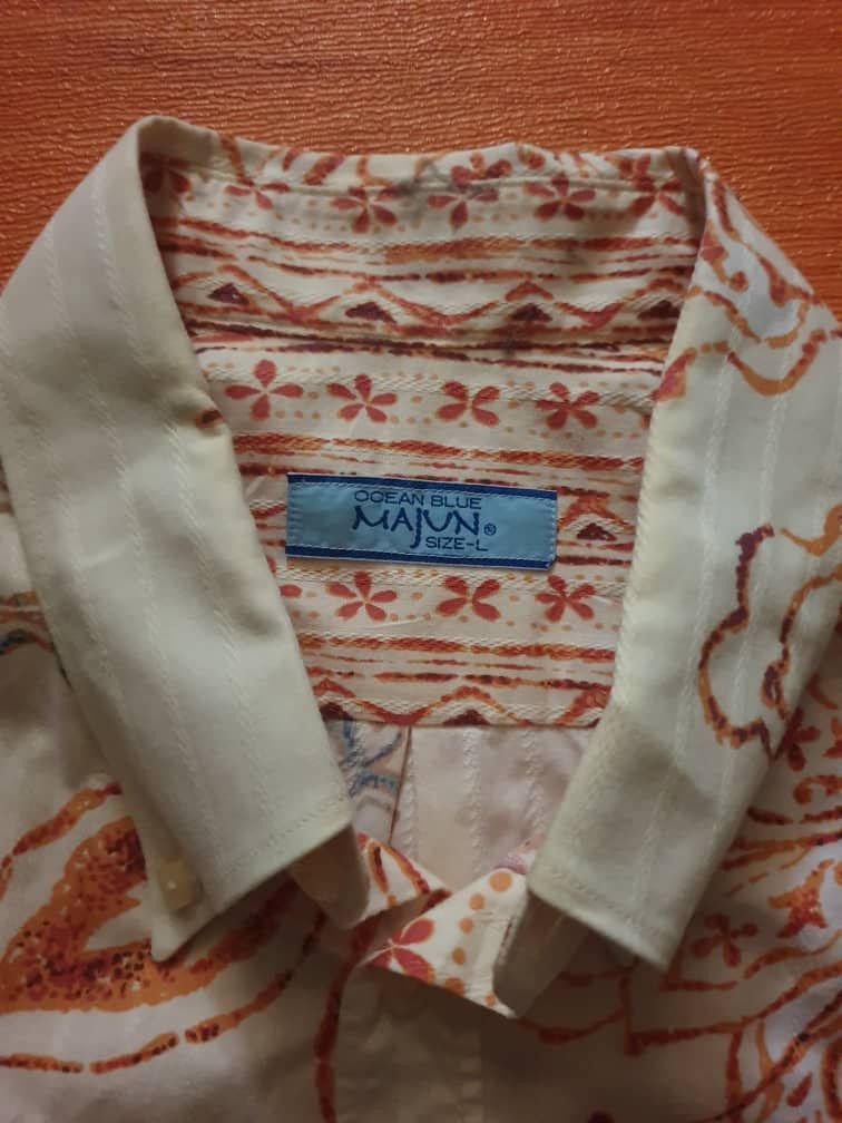 Japanese Brand Ocean Blue Majun Hawaiian shirt Size US M / EU 48-50 / 2 - 2 Thumbnail