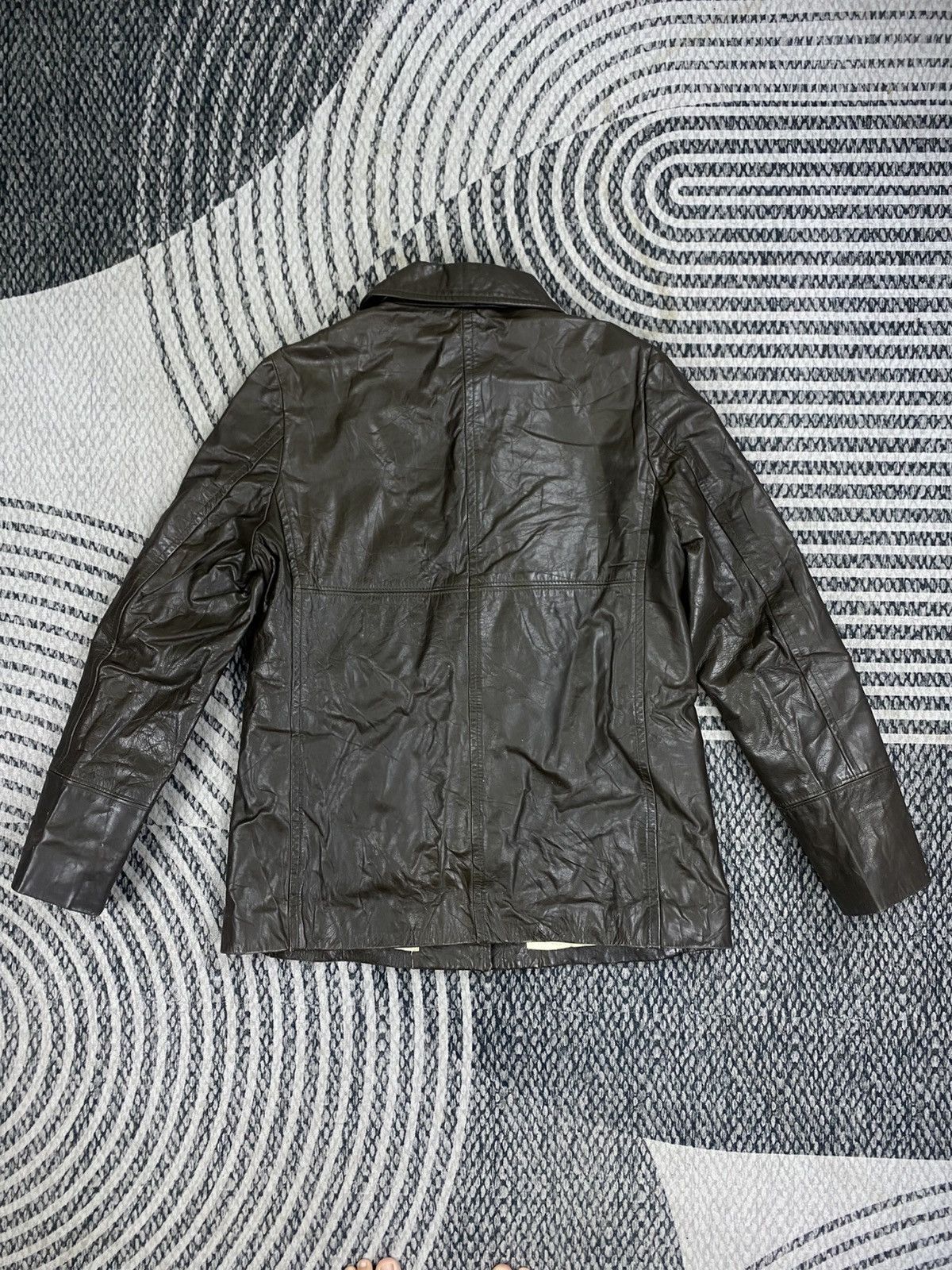 ABAHOUSE Vintage Abahouse Dark Brown Leather Jacket Size US S / EU 44-46 / 1 - 2 Thumbnail