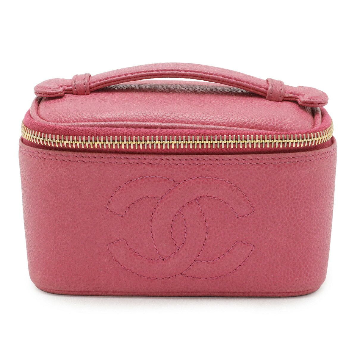 Chanel Chanel Caviar Vanity Bag Leather Vanity Bag DUTY FREE for USA