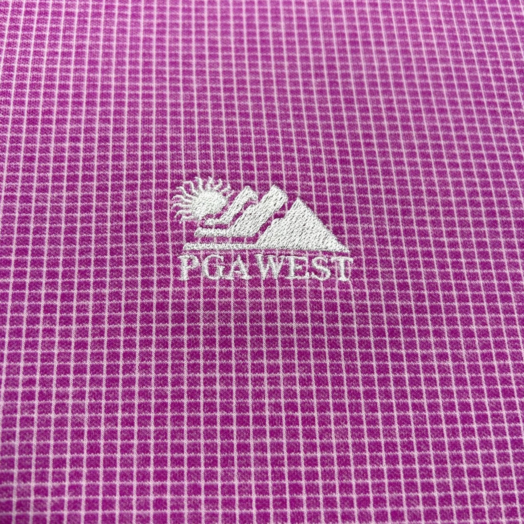 Footjoy FootJoy Polo Shirt Mens XL Pink Check PGA WEST Golf Polyester Short Sleeve Size US XL / EU 56 / 4 - 4 Thumbnail