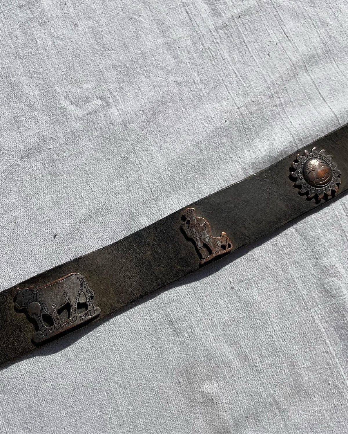 Leather Vintage Marithusli Leather Belt Size ONE SIZE - 4 Thumbnail
