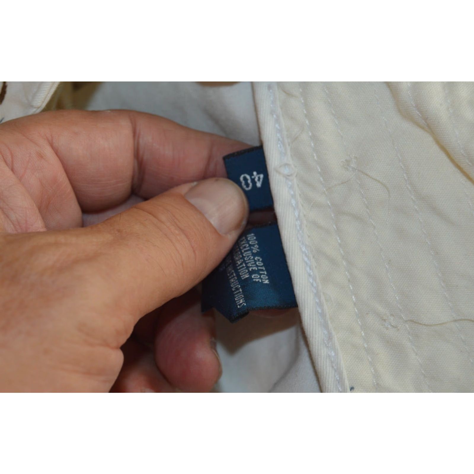 Polo Ralph Lauren VINTAGE Polo Ralph Lauren Mens Chino Shorts Embroidered Sports Players 40 White Cotton Spandex Canvas Flat Front Classic Fit Casual Travel Size US L / EU 52-54 / 3 - 8 Thumbnail