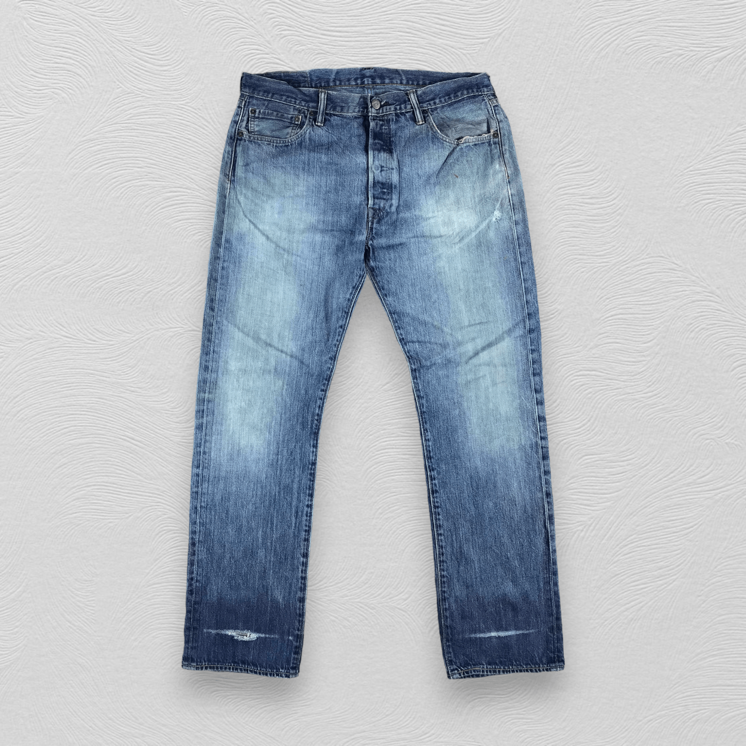 Levi's Levis 501 Jeans Blue Wash Denim KJ1125 Size US 36 / EU 52 - 1 Thumbnail