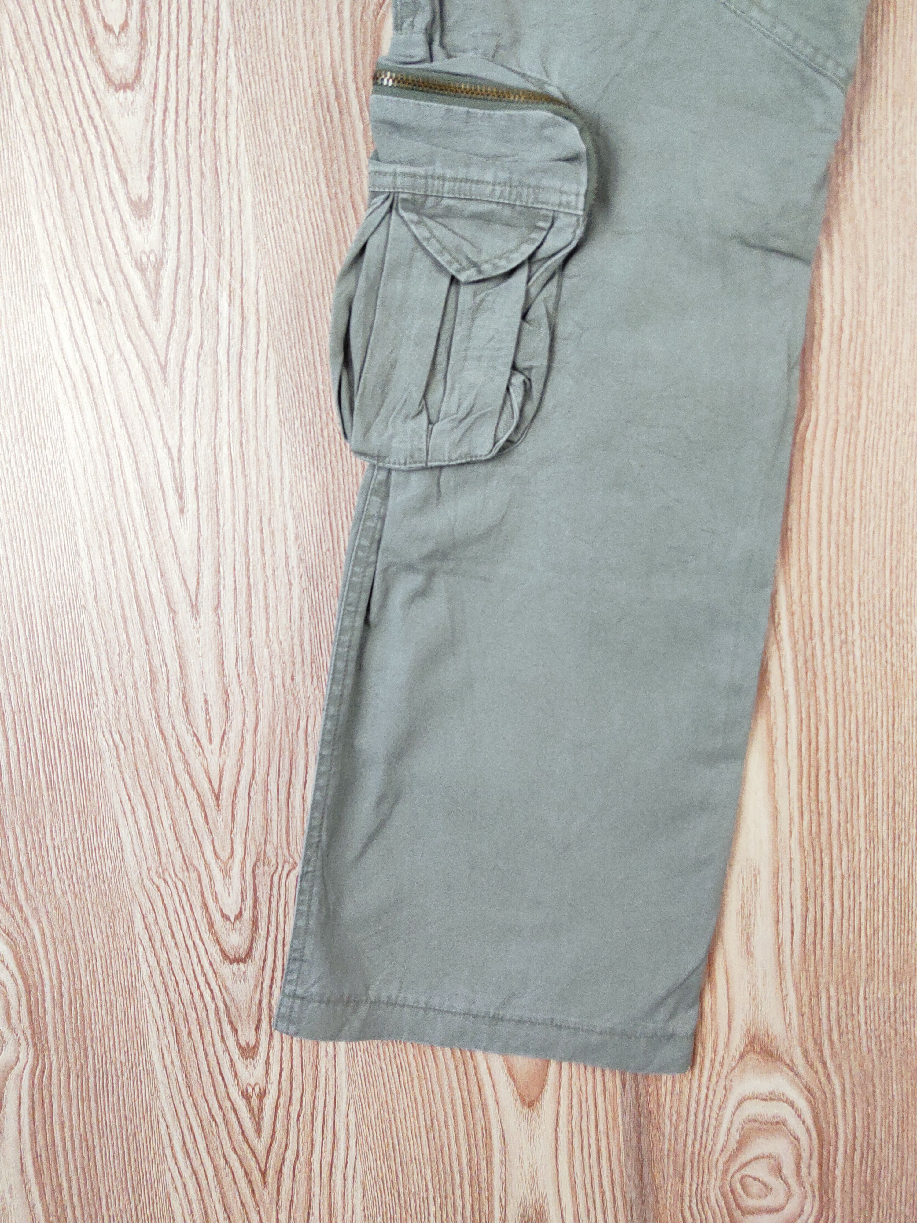 Japanese Brand Crisnare Green Multipocket Tactical Cargo Pants #W400 Size 29" - 9 Thumbnail