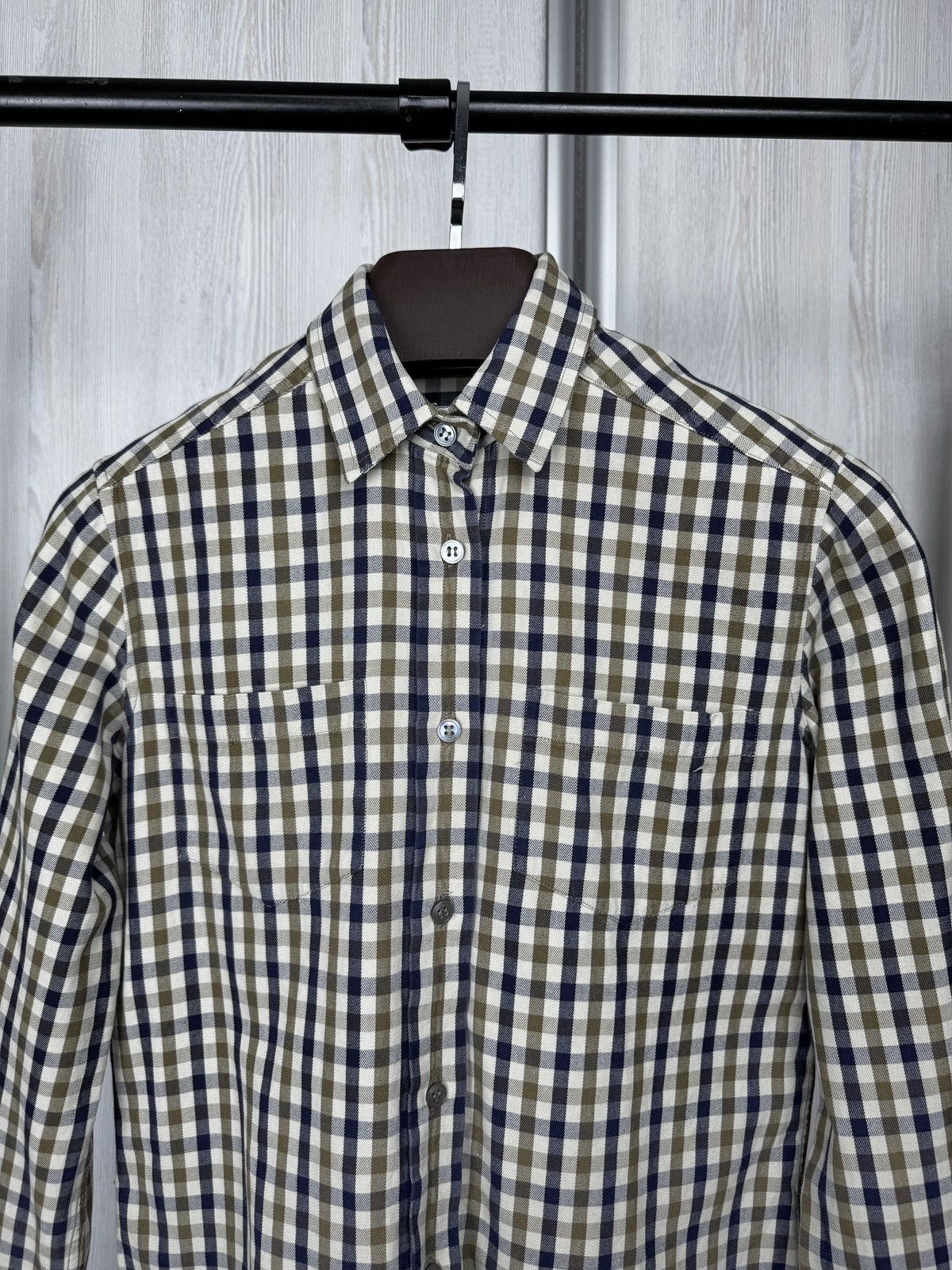 Aquascutum Aquascutum vintage nova check button up ls shirt size 36 91 Size S / US 4 / IT 40 - 3 Thumbnail