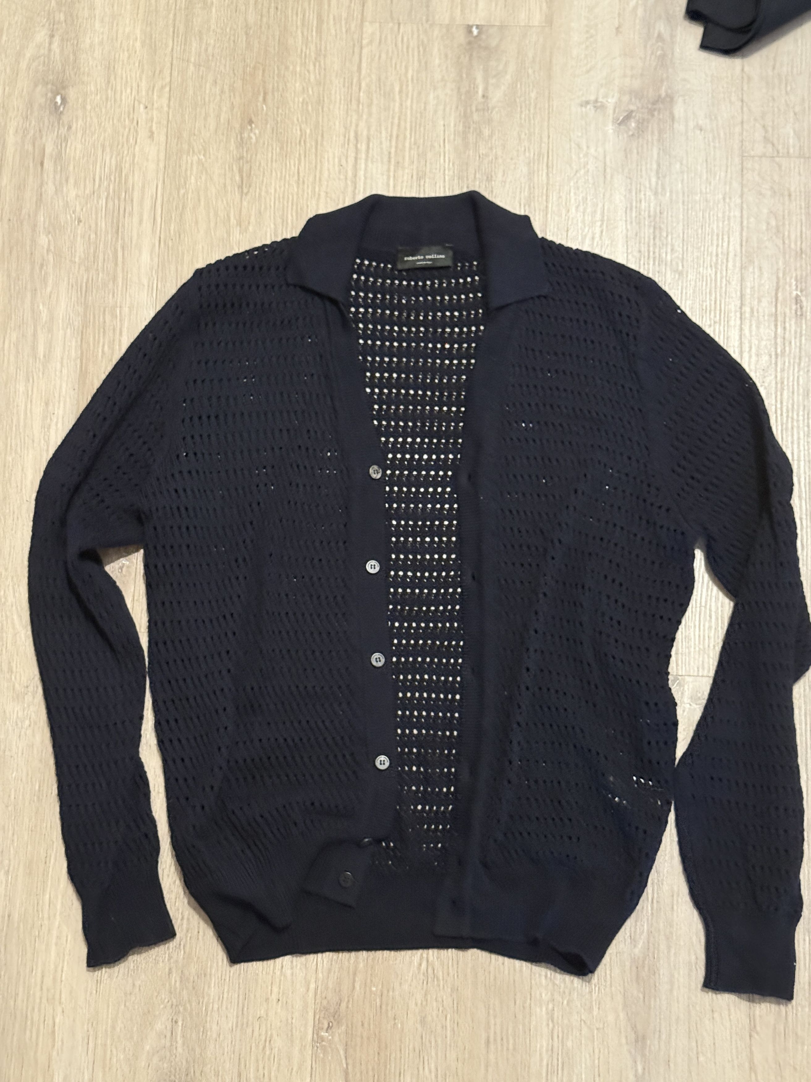 Roberto Collina Casual knit navy top Size US M / EU 48-50 / 2 - 1 Thumbnail