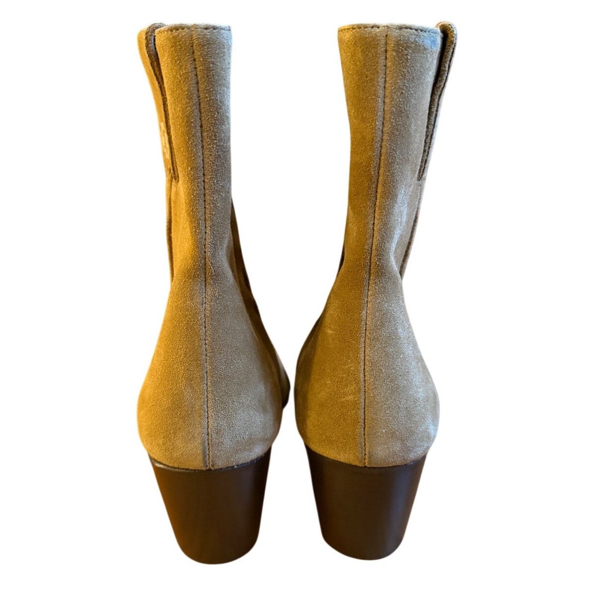 Maje Maje *New Without Box* Suede Caramel Ankle Boots Size US 7.5 / IT 37.5 - 4 Thumbnail