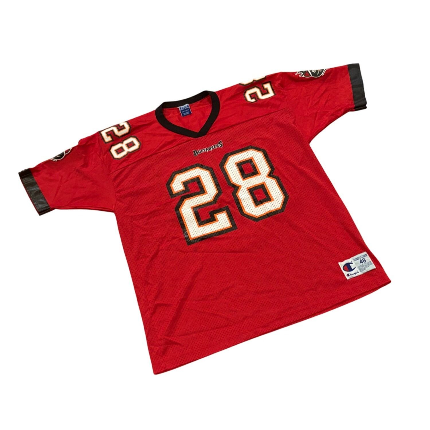 Champion Vintage 90's Champion Tampa Bay Buccaneers Warrick Dunn #28 Size US XL / EU 56 / 4 - 3 Thumbnail