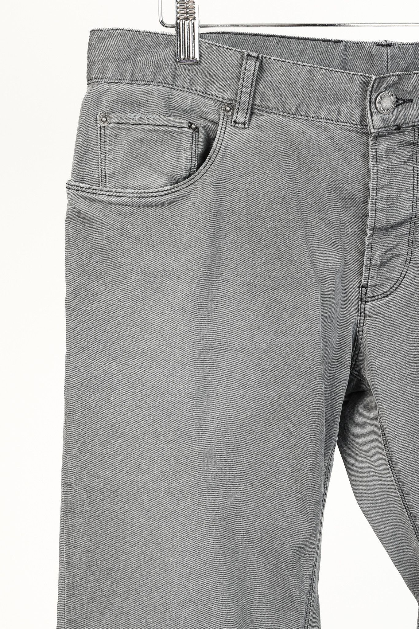 Prada Prada Dark-Grey-Wash Straight-Leg Jeans Size US 33 - 4 Thumbnail