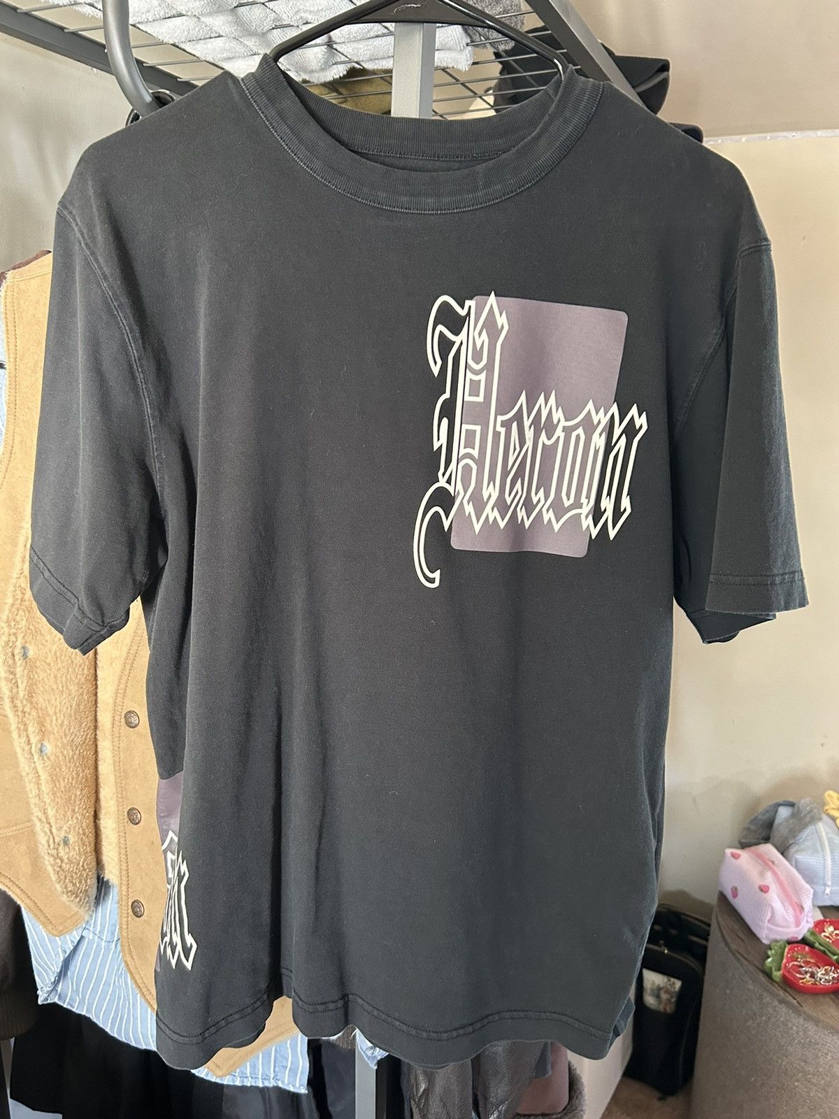 Heron Preston 👿 HERON PRESTON GOTHIC TEE 🪨 Size US S / EU 44-46 / 1 - 1 Thumbnail