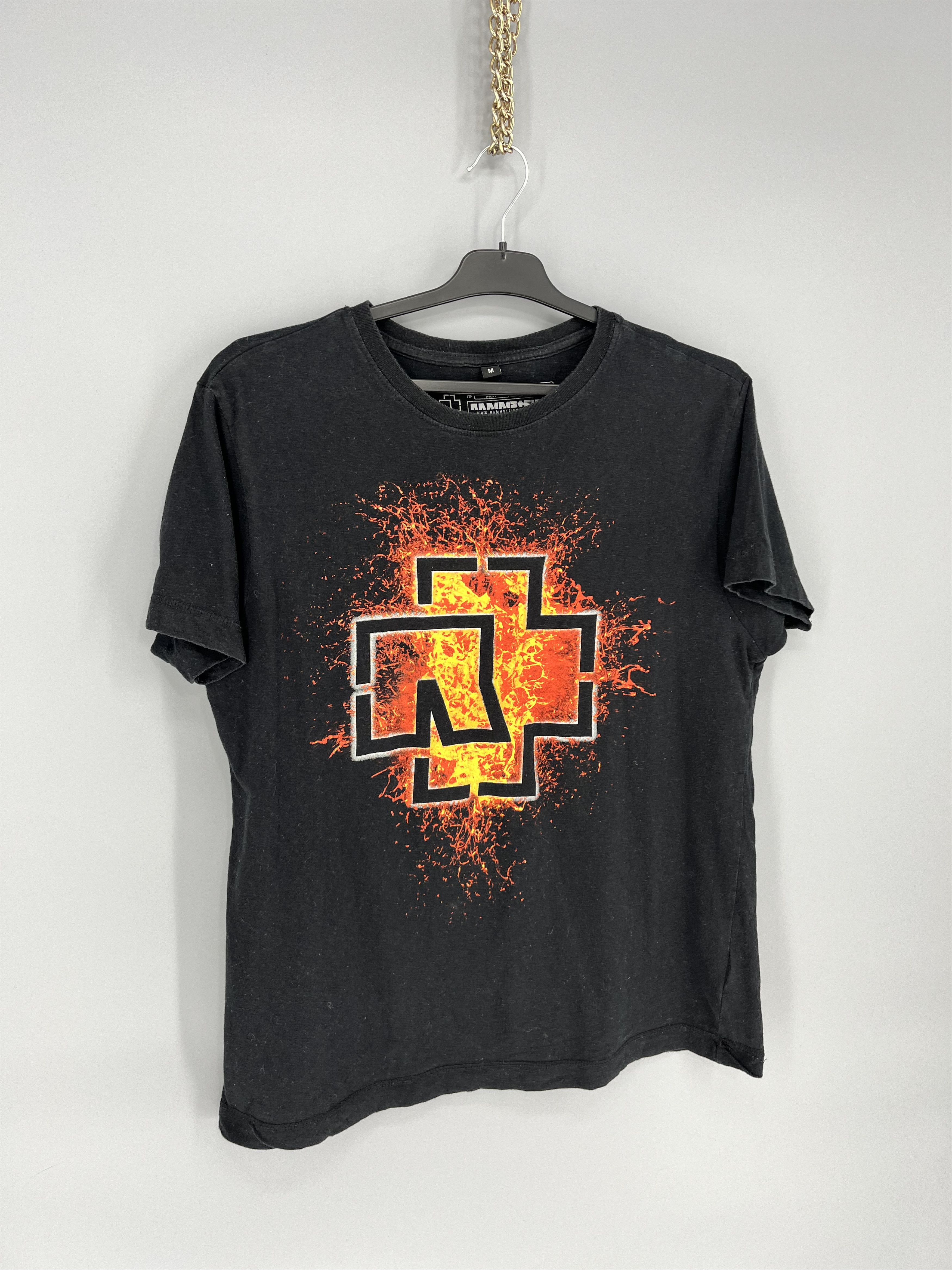 Band Tees Vintage Y2K Rammstein Face Horror Print Band Rock Streetwear Size US M / EU 48-50 / 2 - 2 Thumbnail