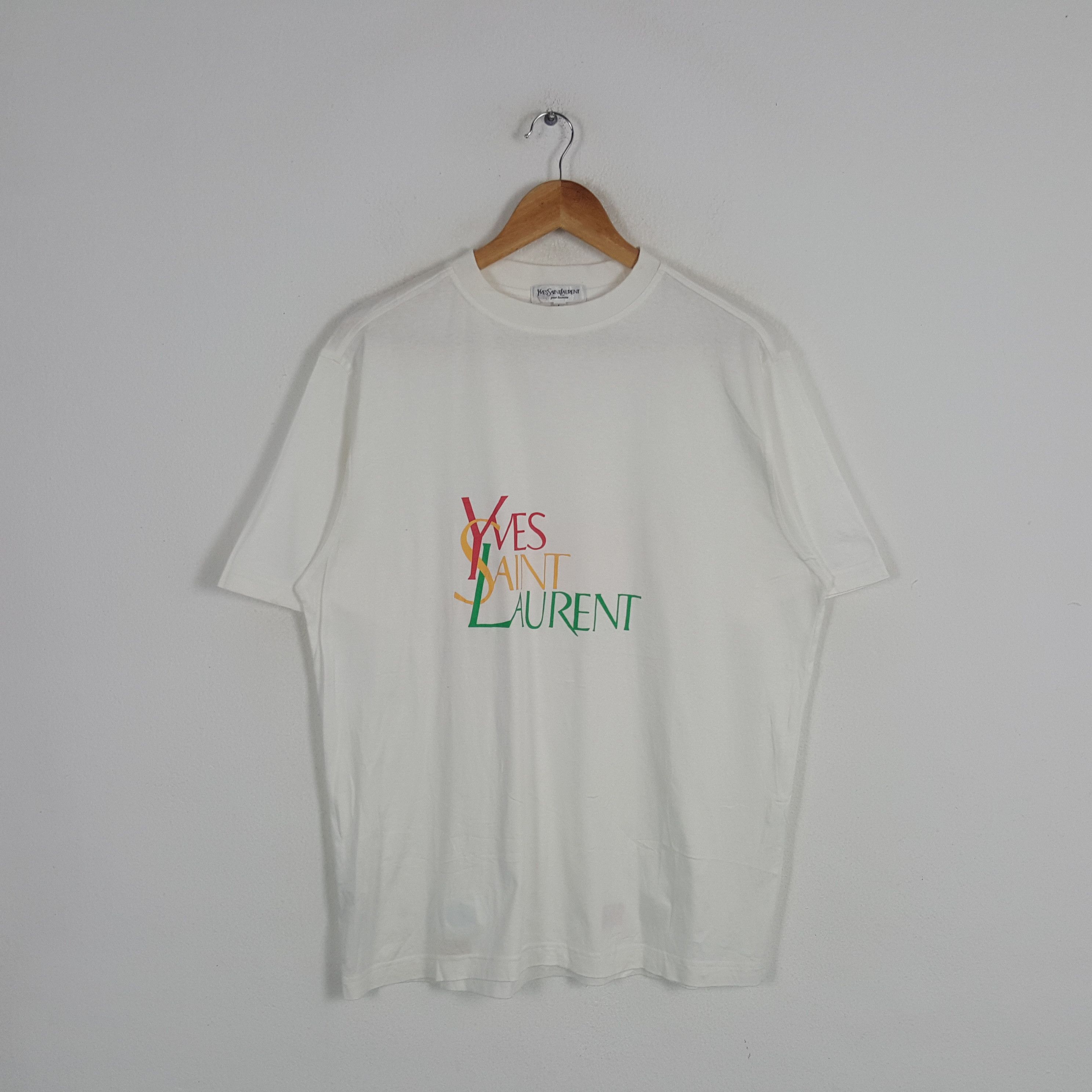 Vintage Yves Saint Laurent Italian Brand Tshirt