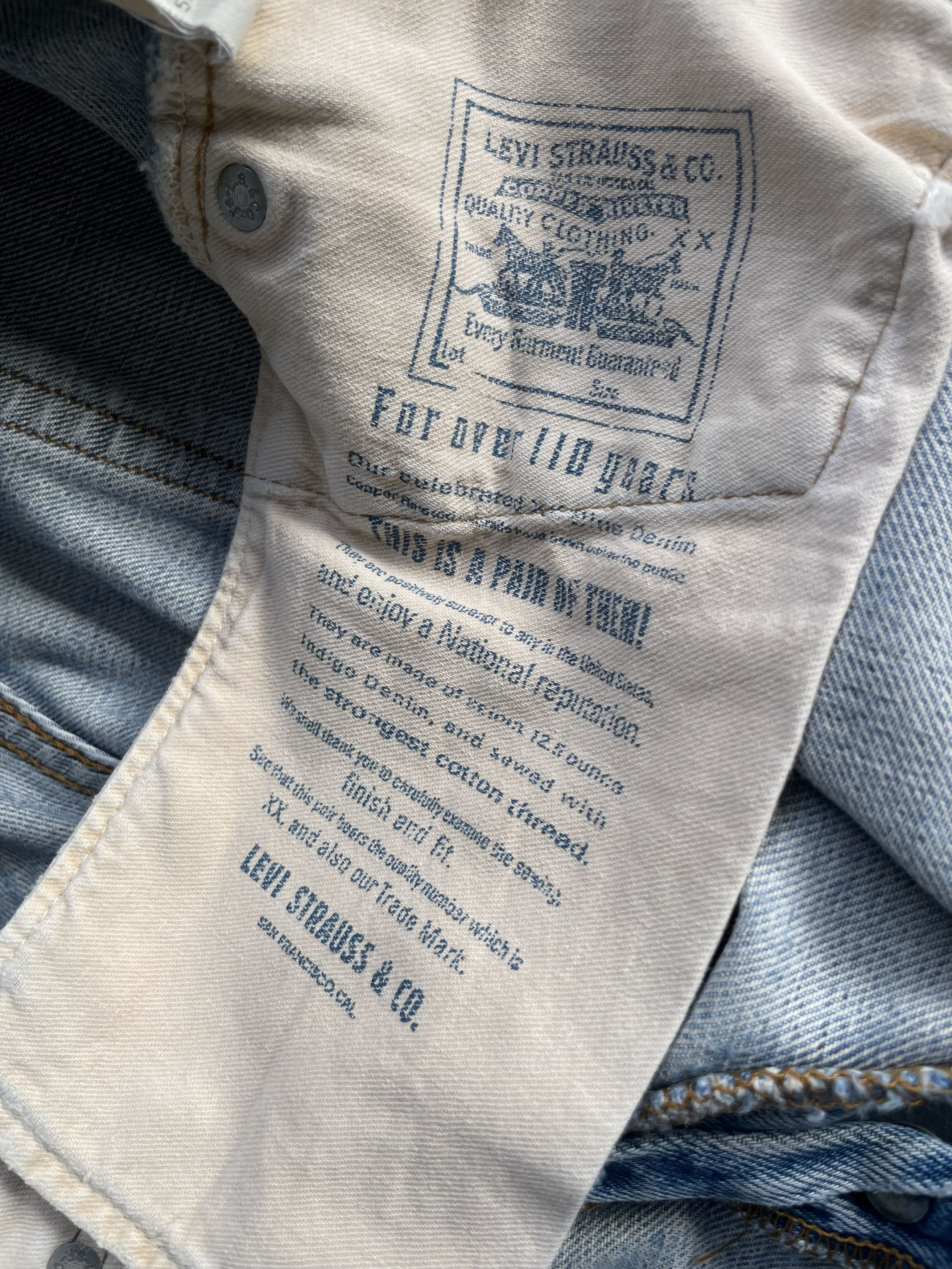 Levi's Vintage 1994 Levis 501 Redline USA Size US 29 - 12 Thumbnail