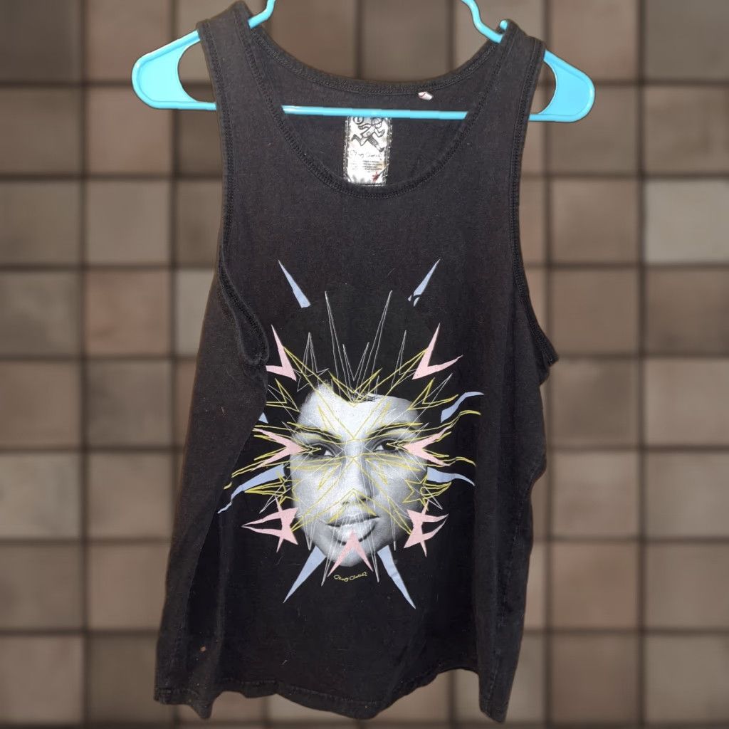 Vintage Play Cloths Graphic Tank Top Men's Large Black with Woman’s Face Design Size US L / EU 52-54 / 3 - 1 Thumbnail
