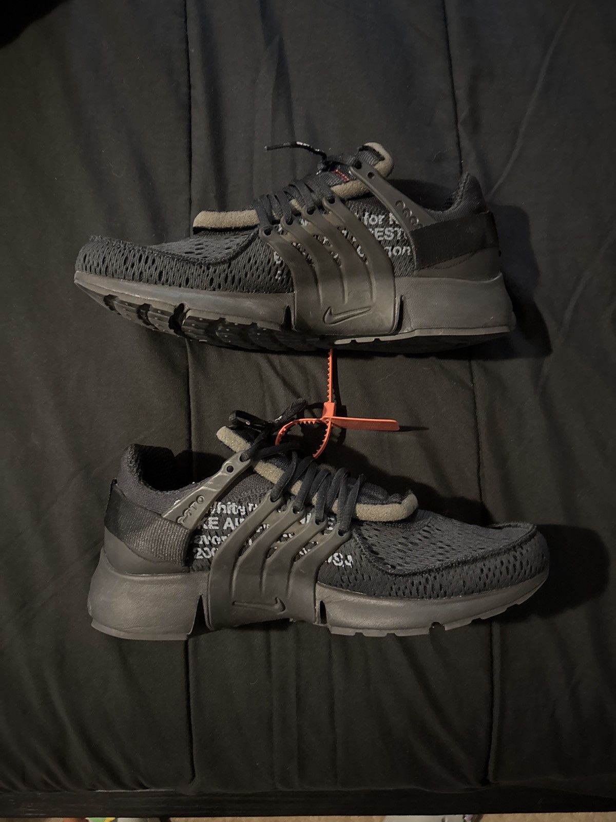 Nike × Off-White Nike Air Presto Off-White Presto Black (2018) Size US 12 / EU 45 - 2 Thumbnail