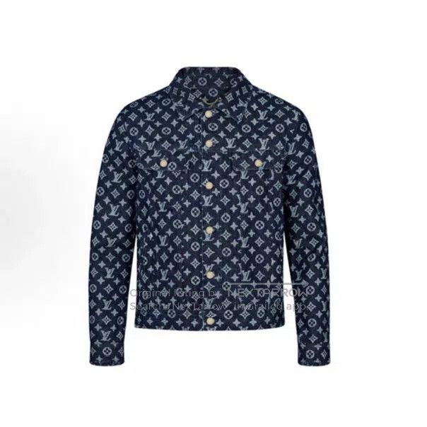 Louis Vuitton Louis Vuitton Original full print denim jacket Size US M / EU 48-50 / 2 - 9 Thumbnail