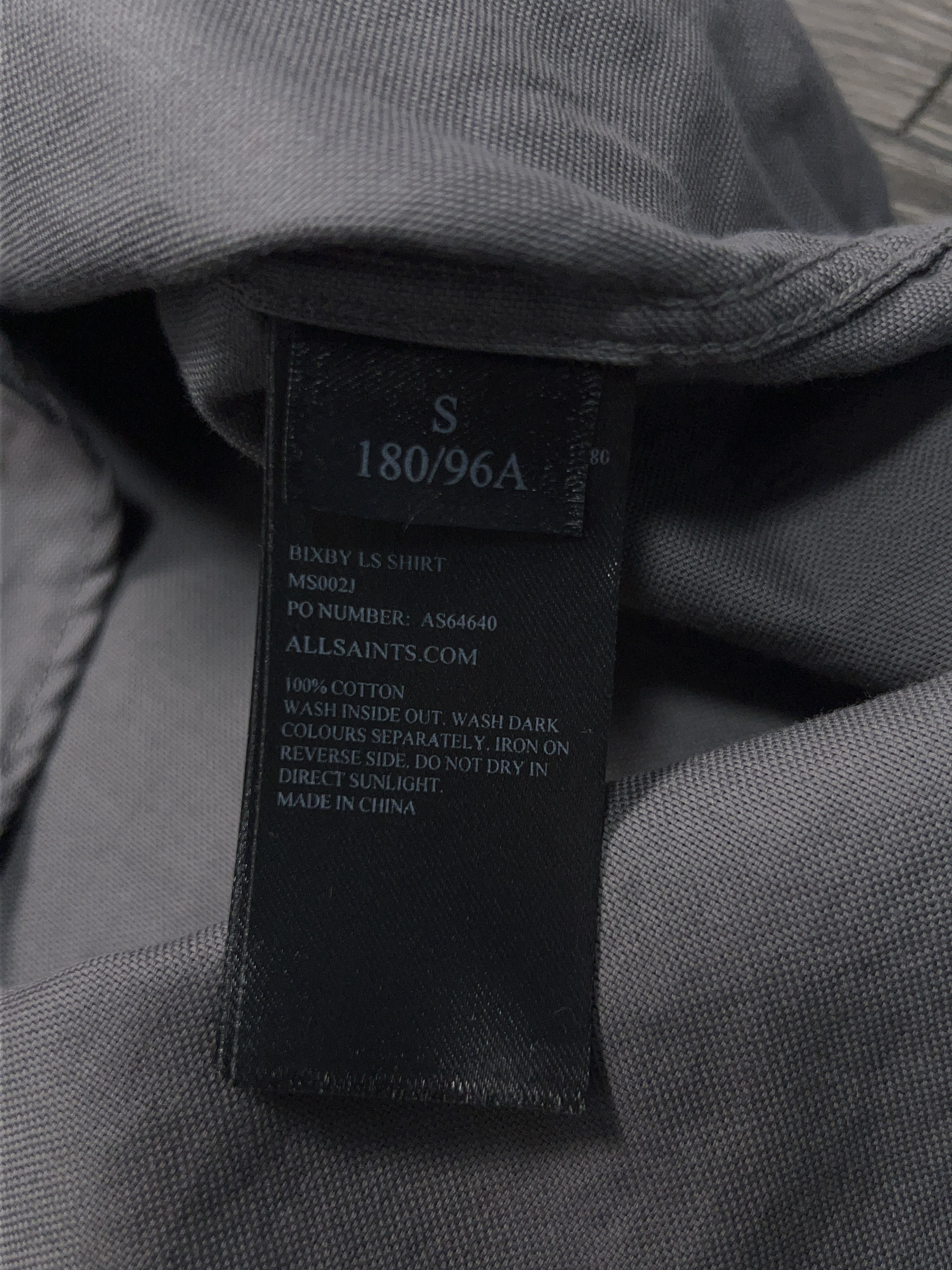 Allsaints Bixby Button Up Cotton Long Sleeve Classic Shirt Size XL Size US XL / EU 56 / 4 - 9 Thumbnail