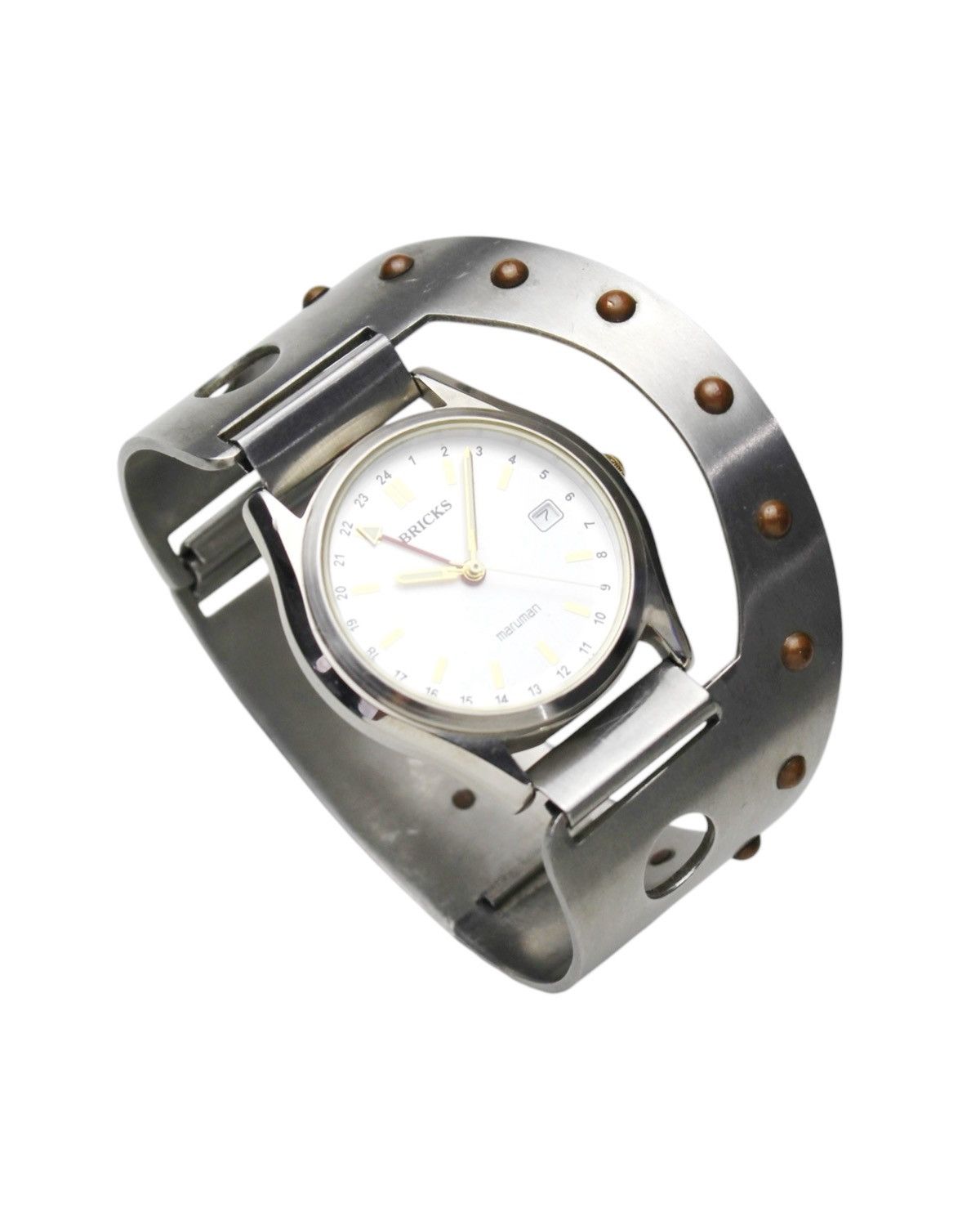 Vintage 1980S MARUMAN SEIKO BRICKS – INDUSTRIAL CUFF WATCH Size ONE SIZE - 2 Thumbnail
