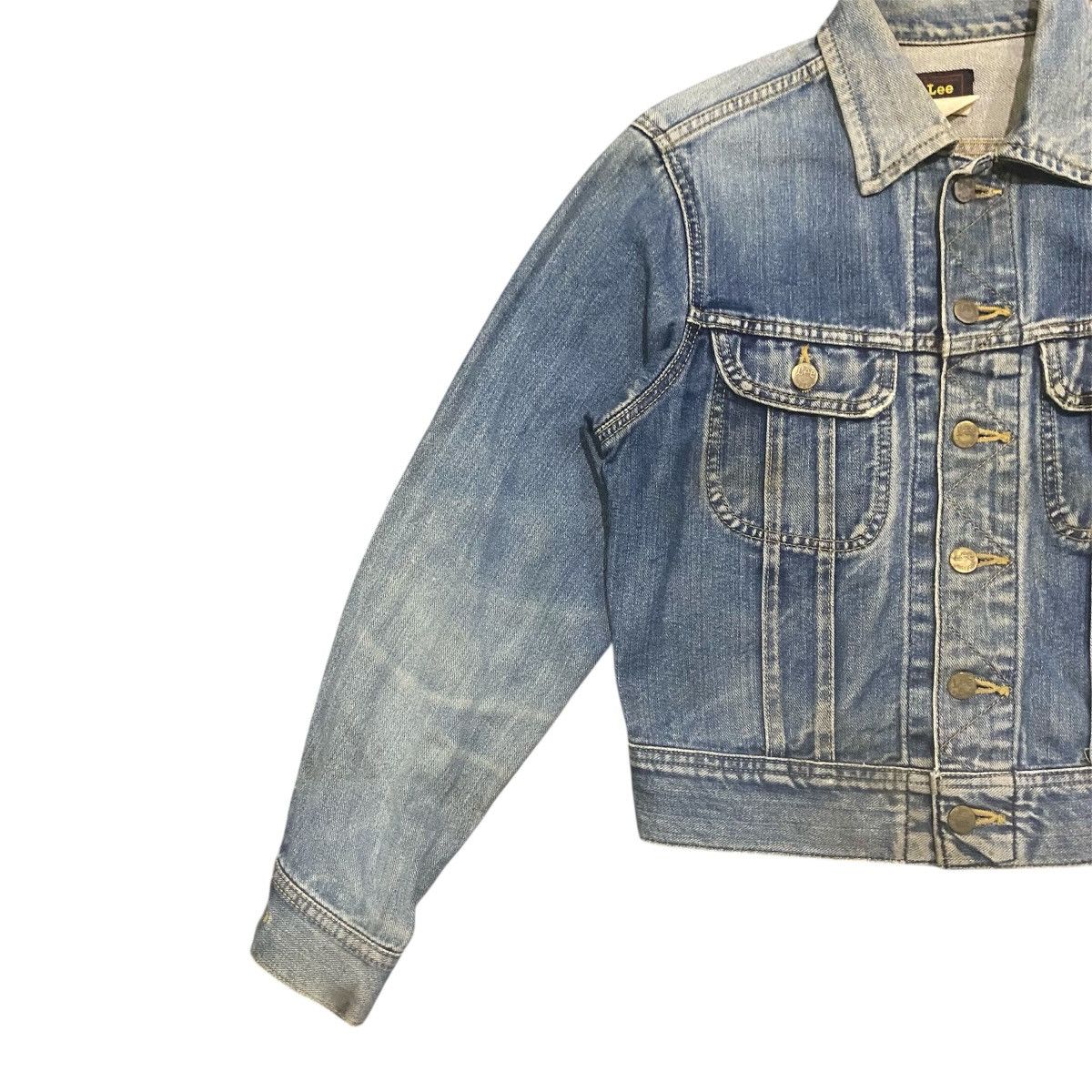 Lee Vintage Lee Denim Trucker Jacket Distressed Faded 70s/80s Size US S / EU 44-46 / 1 - 6 Thumbnail