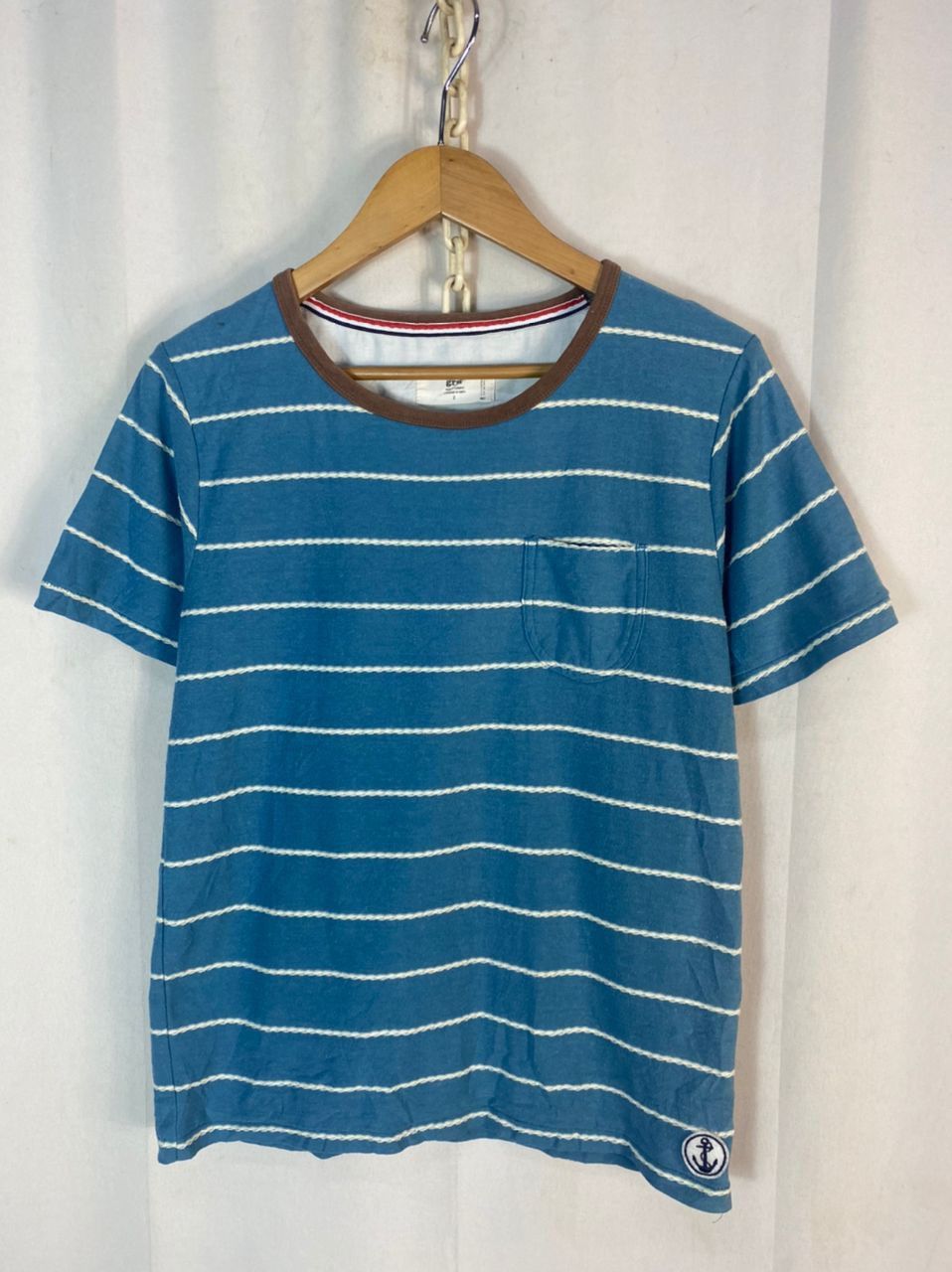GRN × Japanese Brand Grn stripe single pocket tshirt Size US S / EU 44-46 / 1 - 1 Thumbnail