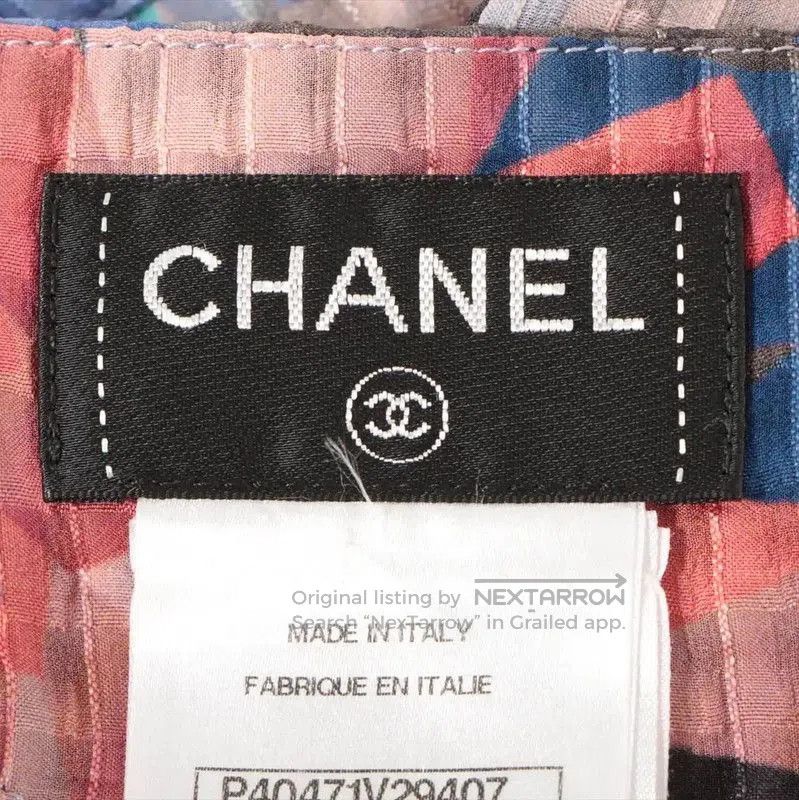 Chanel Chanel Colorful Cotton Blend Midi Skirt . Size 23" - 4 Thumbnail