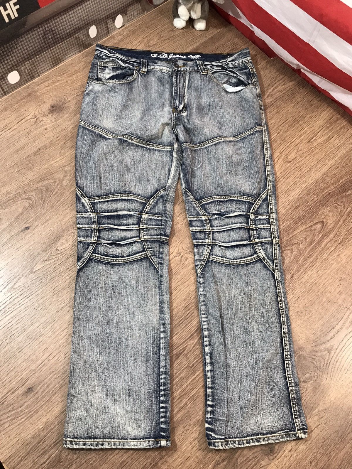 Japanese Brand × Vintage Vintage Distressed Denim Pants Jeans Size 38 Size US 38 / EU 54 - 1 Thumbnail