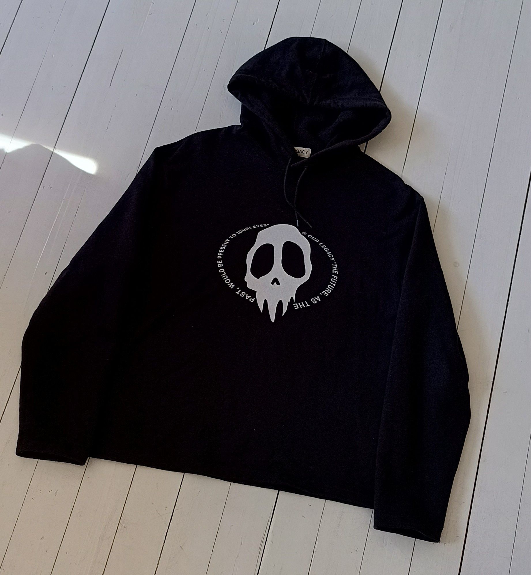 Our Legacy Our Legacy Loose Hoodie Maverick Skull Print