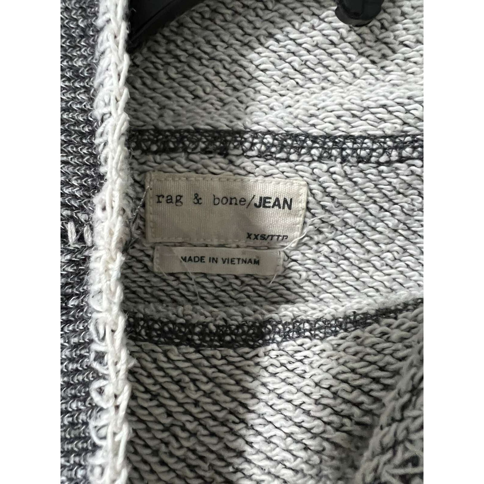 Rag & Bone Rag & Bone Madeline terry Cotton Funnel Neck XXS A001365 Size XXS / US 00 / IT 34 - 3 Thumbnail