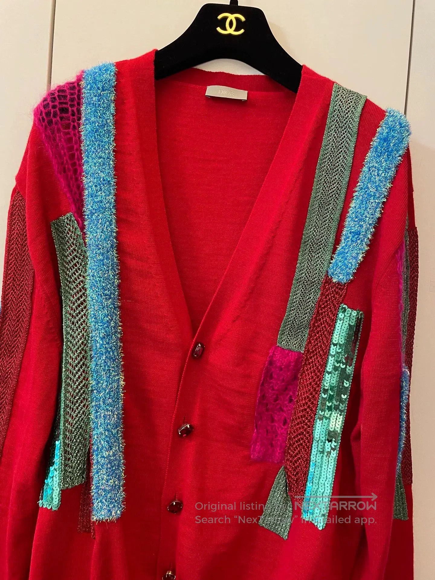 Dior Dior Red Cardigan. Size M / US 6-8 / IT 42-44 - 2 Thumbnail