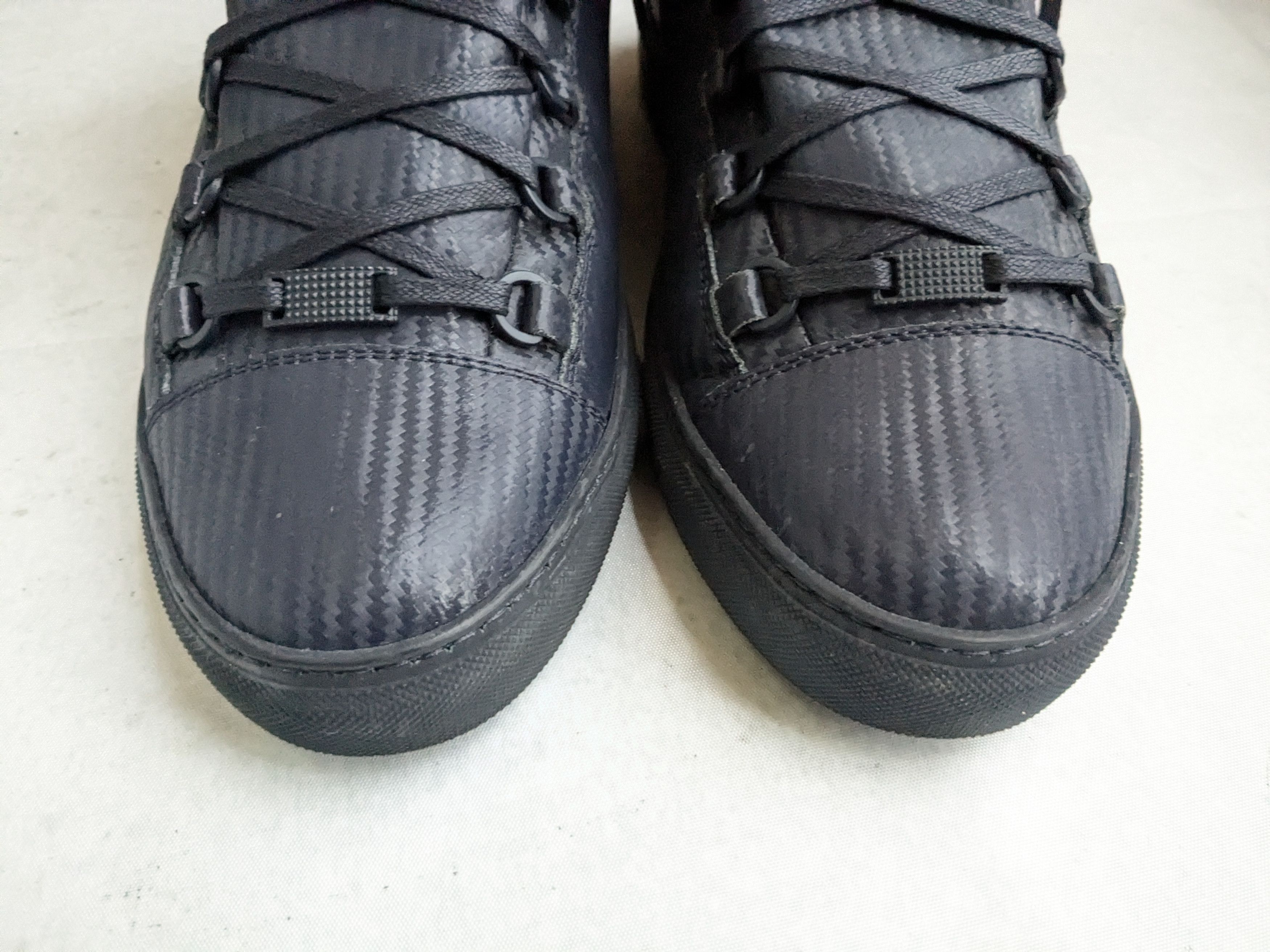 Balenciaga Balenciaga Arena Navy Blue 12 High Tops Leather Sneakers Size US 12 / EU 45 - 5 Thumbnail
