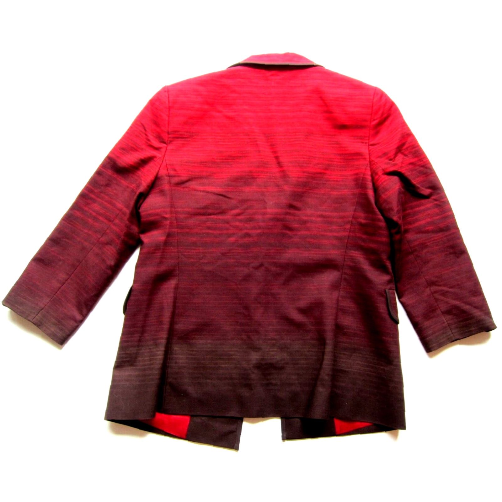 Ellen Tracy Linda Allard Ellen Tracy Blazer Women 8 Red Ombre Pocket Blazer Jacket Woodruff Retro Blazer Womens Size M / US 6-8 / IT 42-44 - 2 Thumbnail