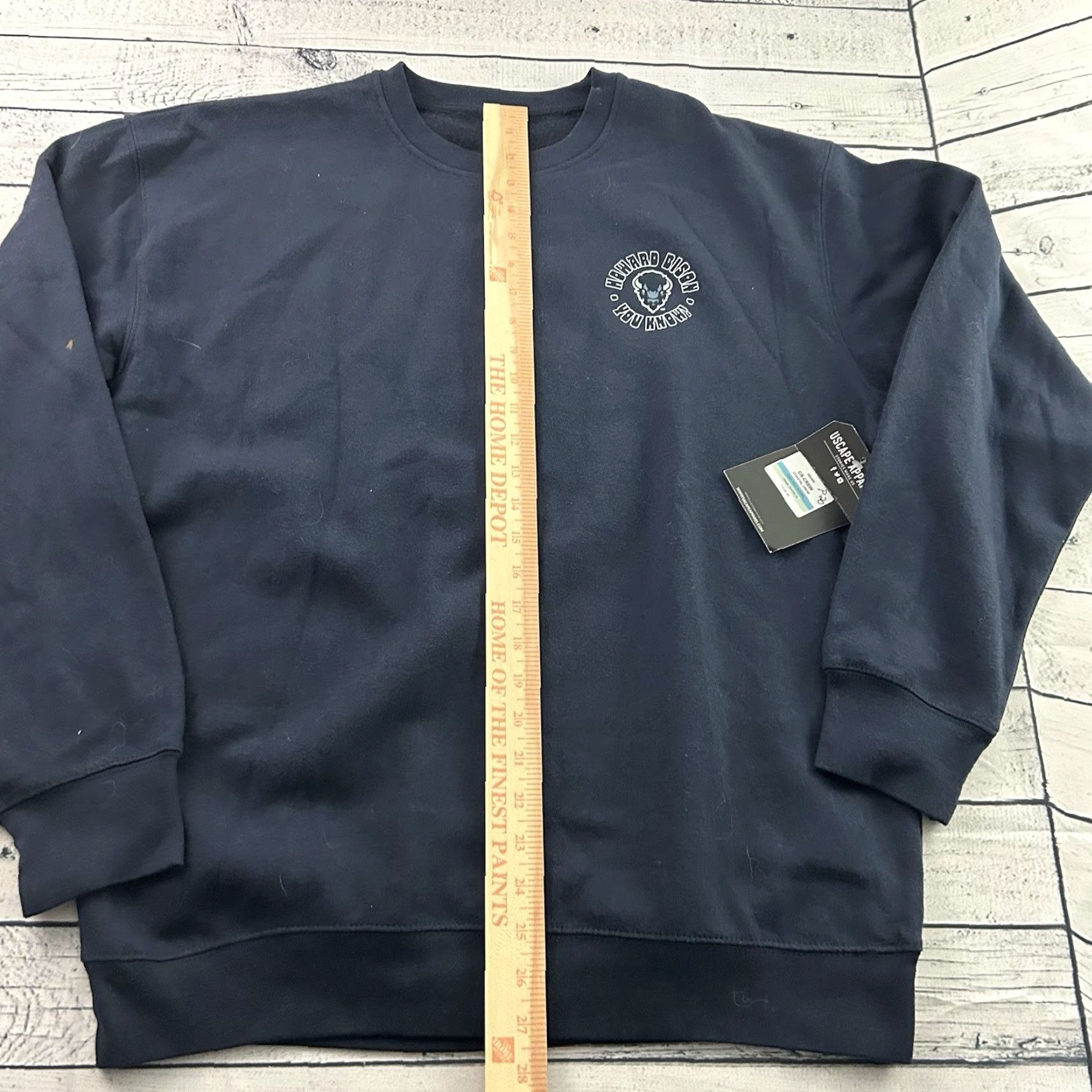 Vintage VINTAGE New Howard Bison Pullover Crewneck Sweatshirt Men’s Large Blue Uscape Shirt Mens Large Blue University 90s Designer Size US L / EU 52-54 / 3 - 4 Thumbnail