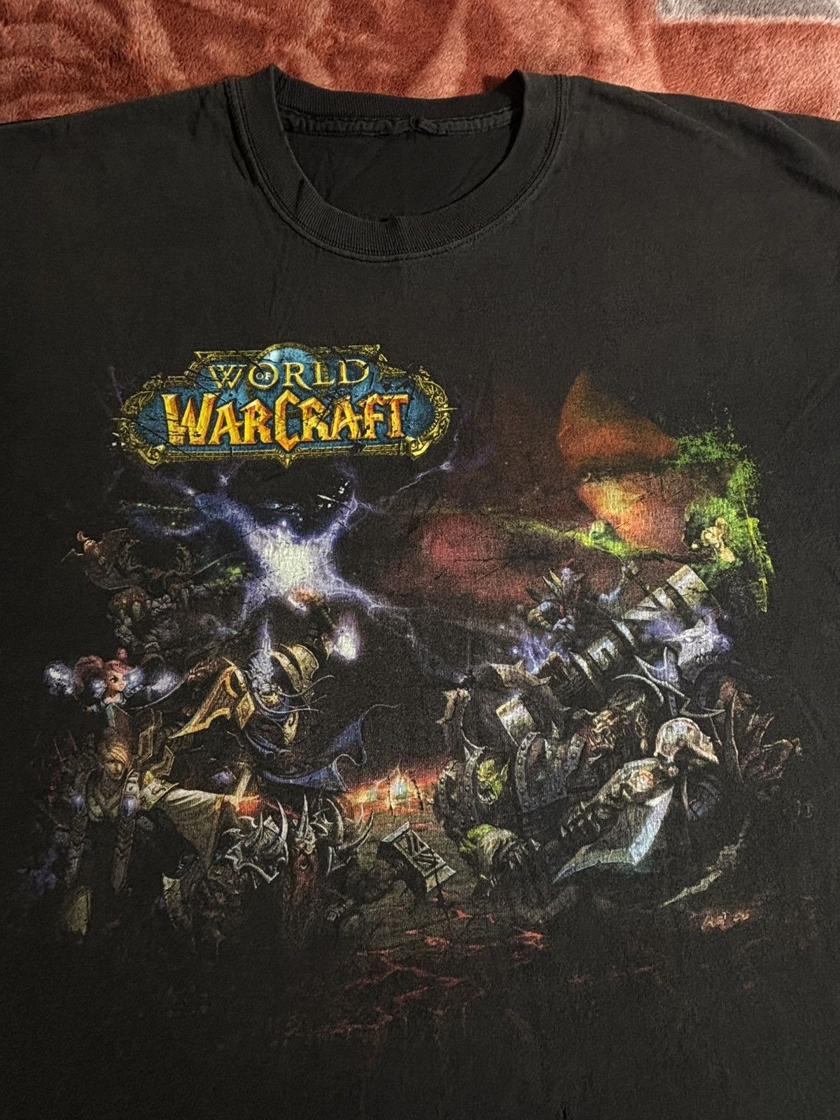 Vintage Vintage Y2K World At Warcraft Blizzard Game Promo T Shirt Size US L / EU 52-54 / 3 - 1 Thumbnail