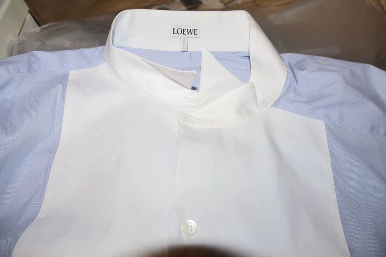 Loewe LOEWE Blue and white stitching shirt Size S / US 4 / IT 40 - 7 Thumbnail