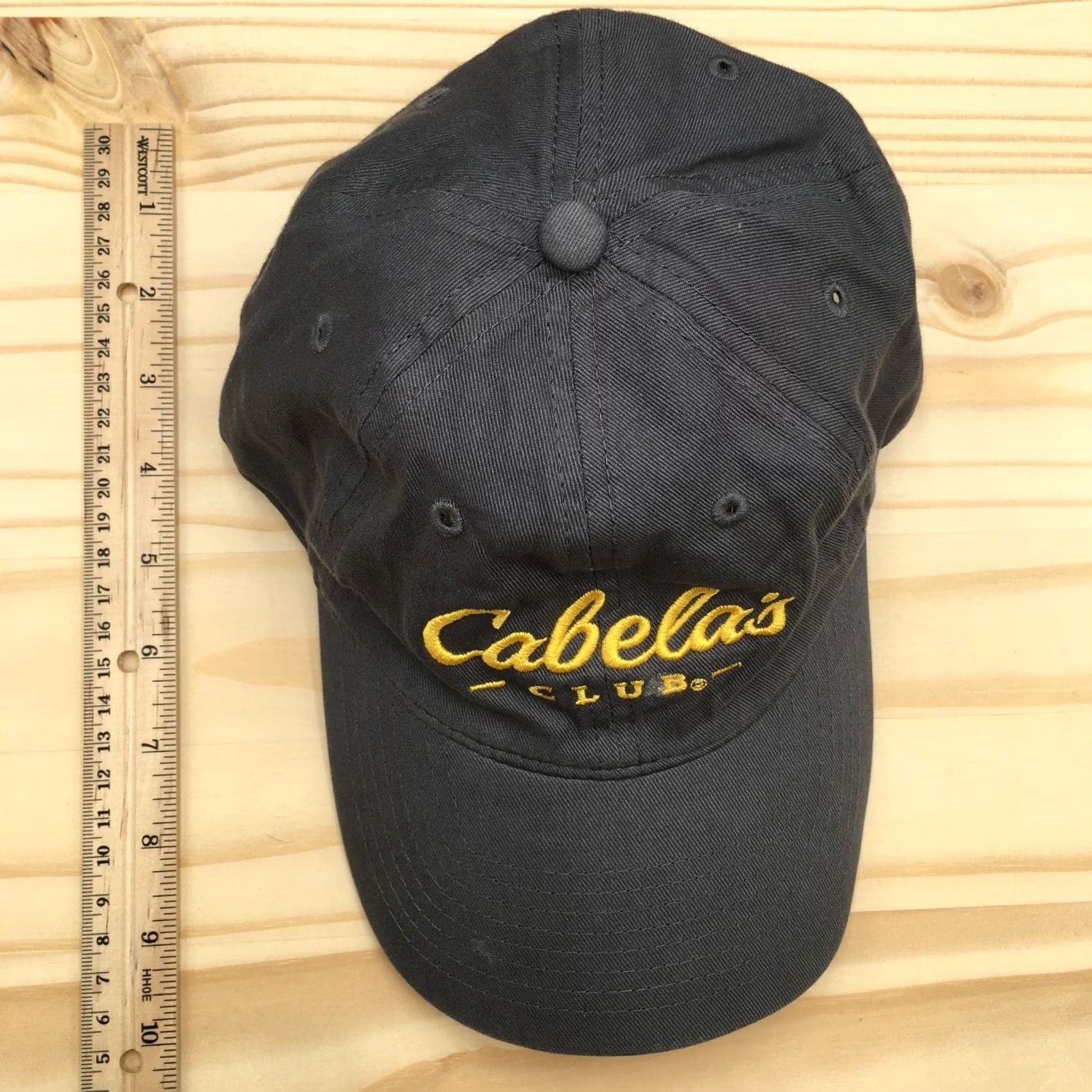 Vintage Cabela's Club Logo Baseball Cap Hat Mens One Size Grey Adjustable Back Size ONE SIZE - 5 Thumbnail