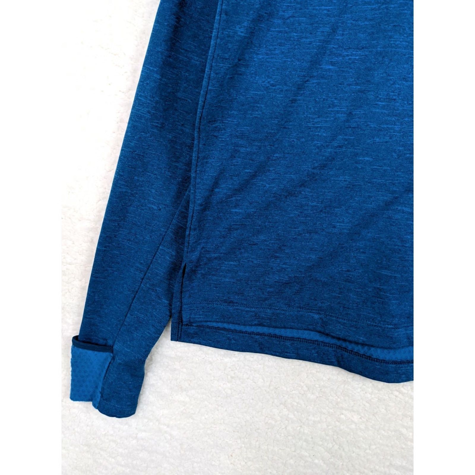 Nike Nike Pro Women’s 1/4 Zip Long Sleeve Pullover Sweatshirt Top M Blue Size M / US 6-8 / IT 42-44 - 7 Thumbnail