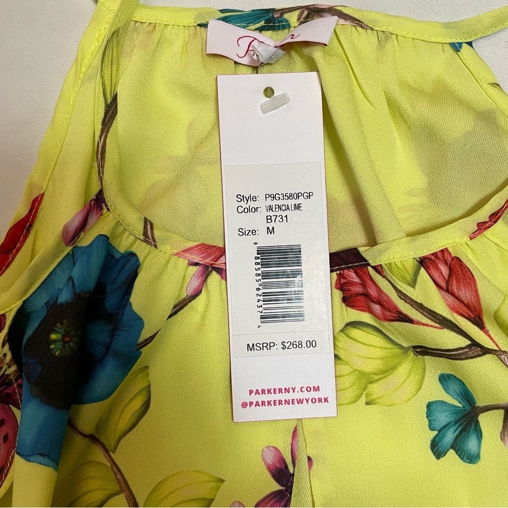 Parker NWT New $268 Parker Cold-Shoulder Floral Valencia Yellow To Size M / US 6-8 / IT 42-44 - 6 Thumbnail