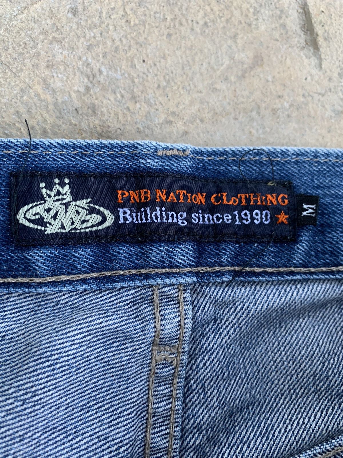 Japanese Brand PNB Nation Clothing Selvedge Distressed Denim Size US 31 - 12 Thumbnail
