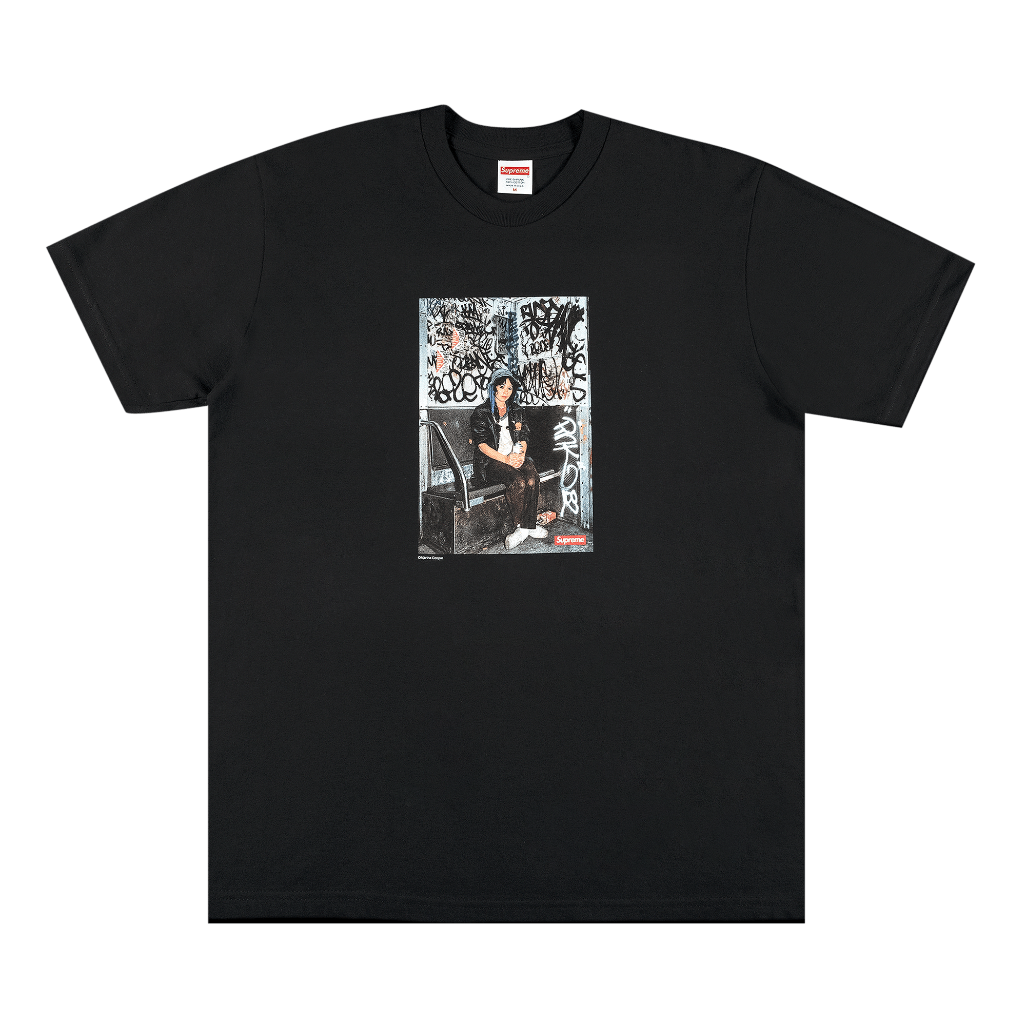 image of Supreme X Lady Pink Tee Black, Men's (Size Medium)