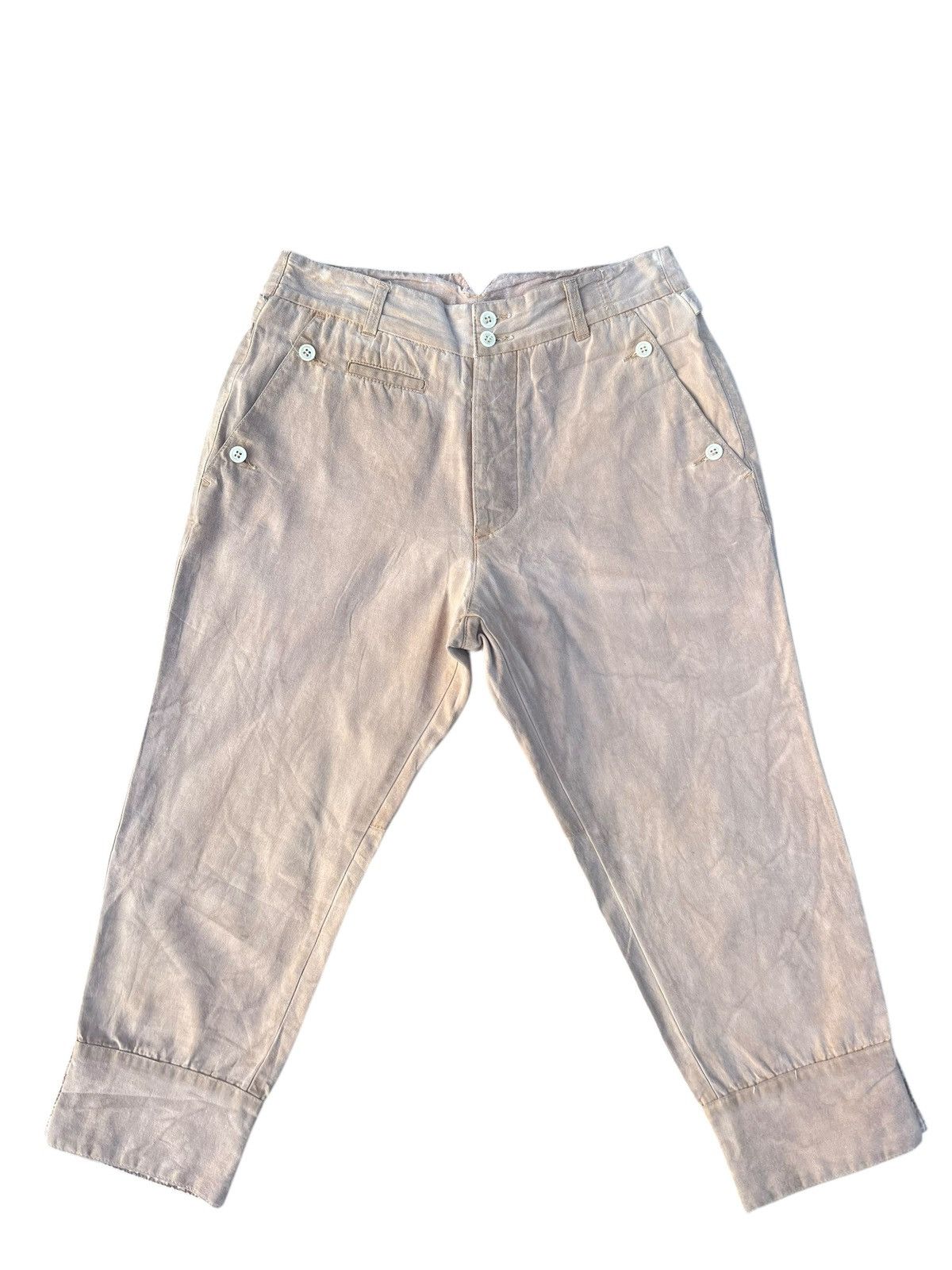 Vintage Vintage +8 Paris Rock Faded Waxed Fencing Trouser Pant Size US 30 / EU 46 - 1 Thumbnail