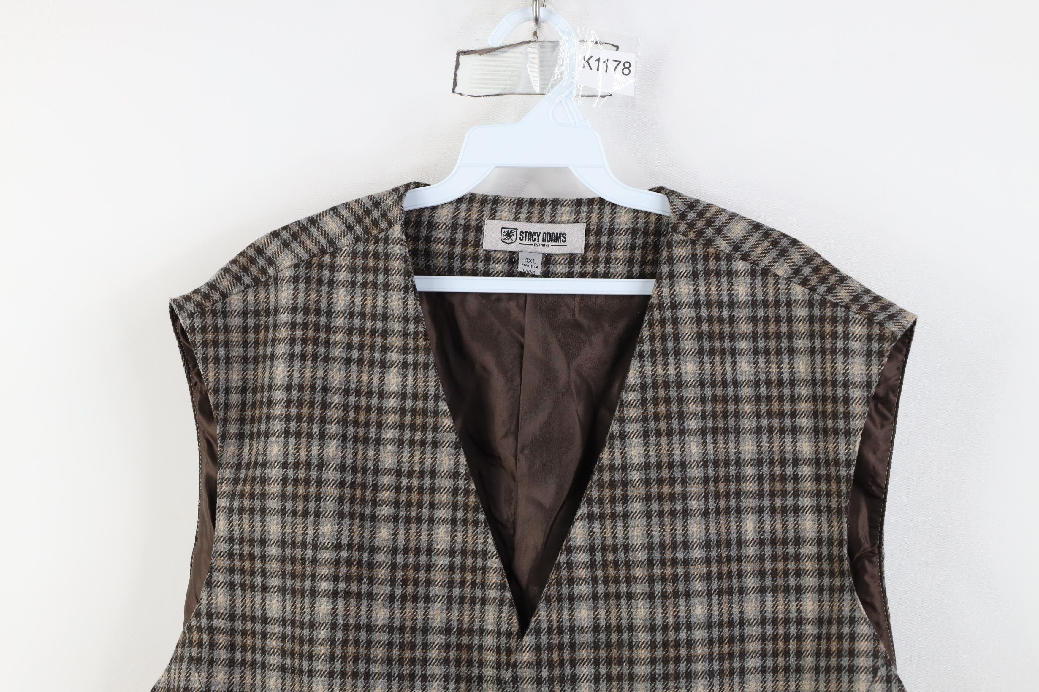 Vintage Deadstock Vintage Y2K Streetwear Back Suit Vest Jacket Size US XXL / EU 58 / 5 - 2 Thumbnail