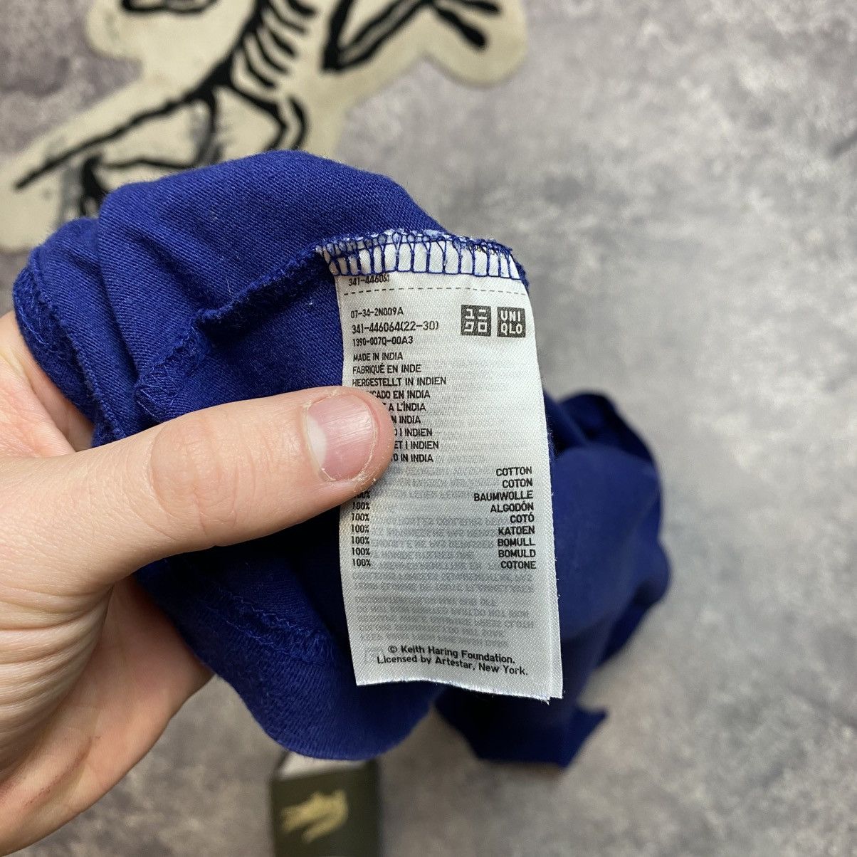 Uniqlo Designer Uniqlo x Keith Haring Big logo Basic tee Size US XL / EU 56 / 4 - 10 Thumbnail
