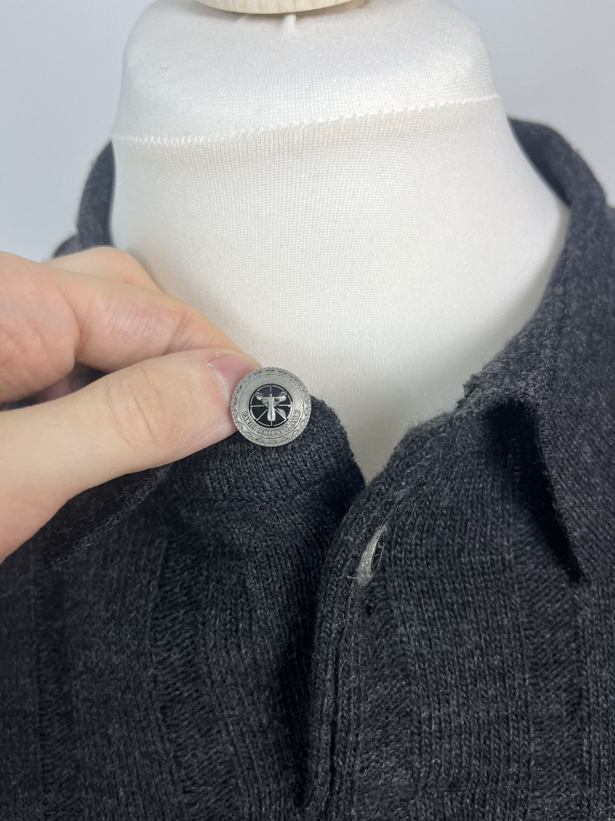 Carlo Colucci × Coogi × Vintage Vintage 80s 90s Carlo Colucci Knit Sweater Wool Blend Size US L / EU 52-54 / 3 - 4 Thumbnail