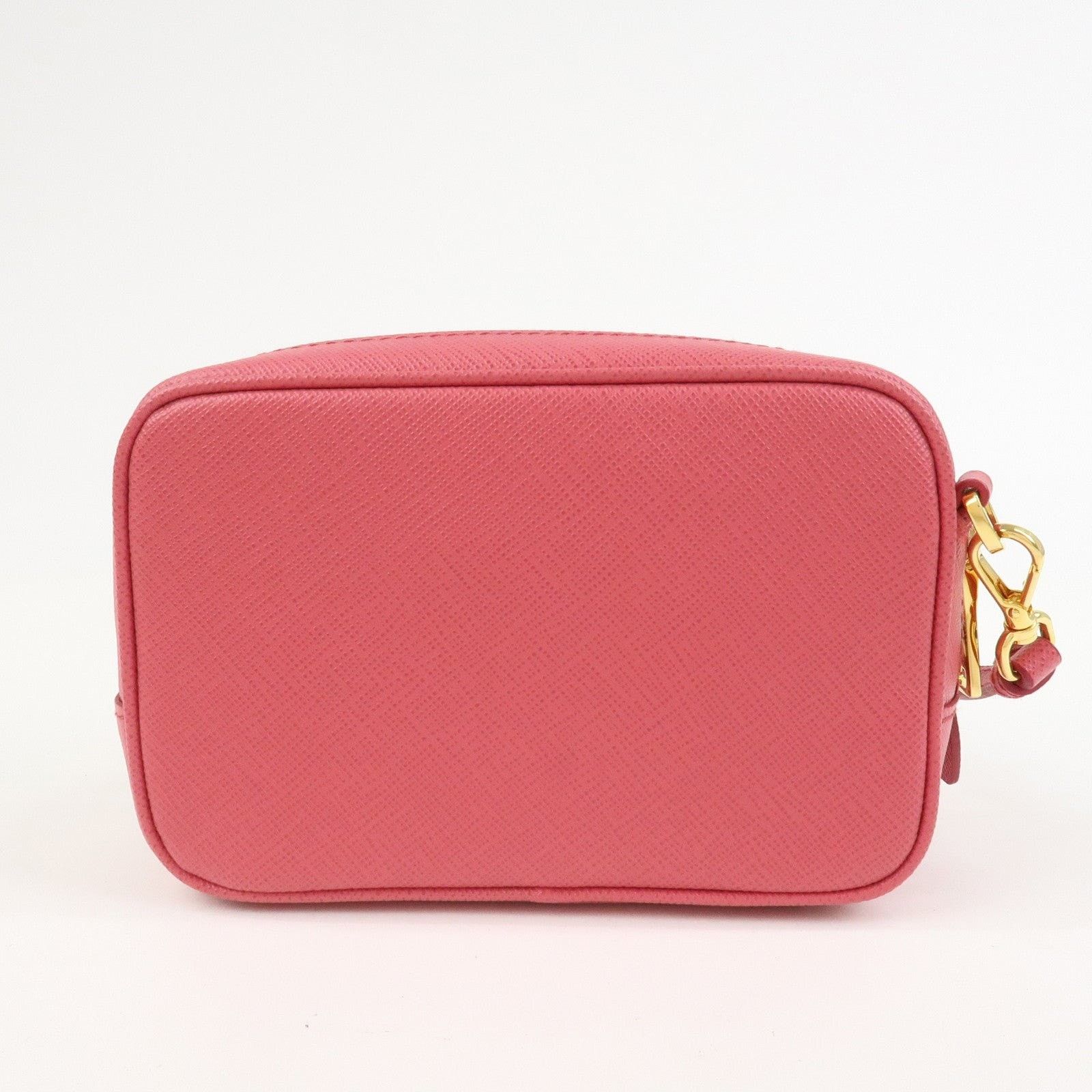 Prada Prada Saffiano Ribbon Mini Camera Crossbody Bag Pink Size ONE SIZE - 2 Thumbnail